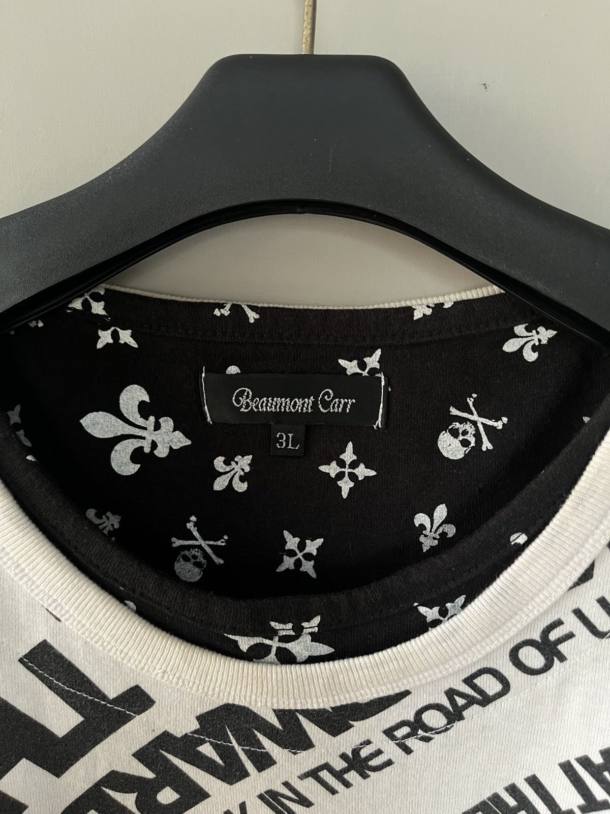 If Six Was Nine JAPANESE BEAUMERE POEM DOUBLE LAYER ZIPPER VKEI GOTHIC PUNK Size US XXL / EU 58 / 5 - 6 Thumbnail