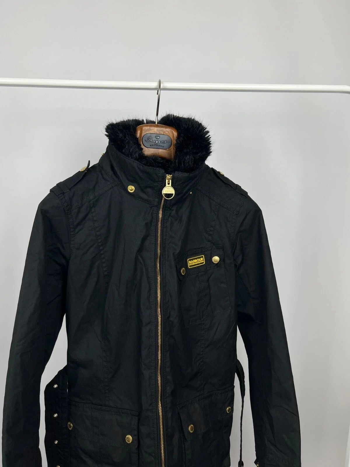 Barbour Barbour International Nesbitt Wax Cotton Black Jacket Size M / US 6-8 / IT 42-44 - 18 Thumbnail