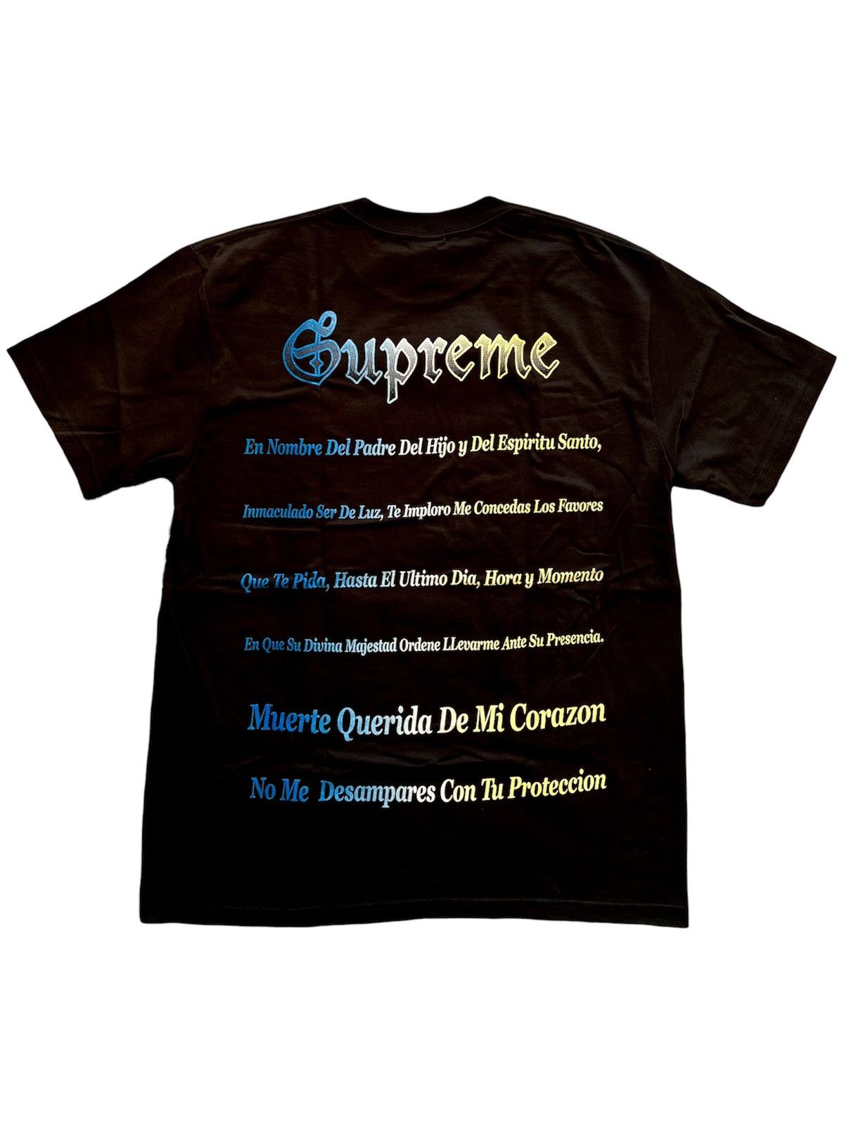 Supreme M Supreme Grim Reaper Tee Black t-shirt skeleton flames pray Size US M / EU 48-50 / 2 - 3 Thumbnail