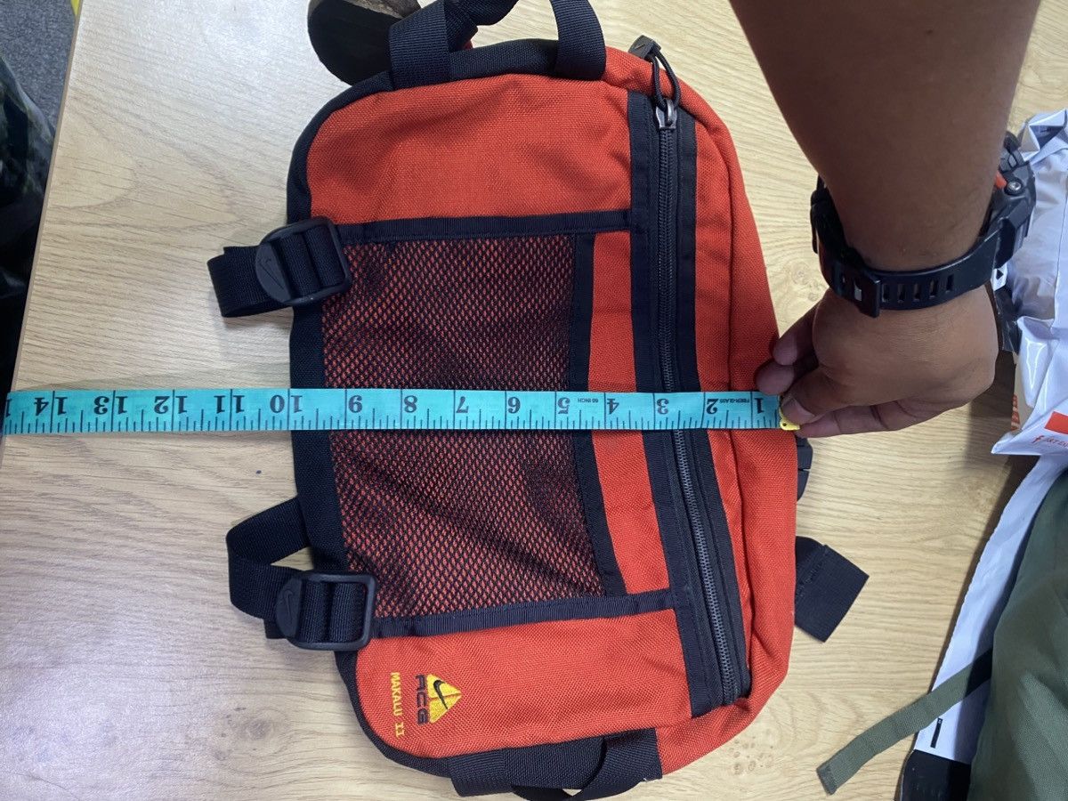 Nike Vintage Nike ACG Waist Bag /porch Bag Red Navy Mesh Pocket Size ONE SIZE - 6 Thumbnail