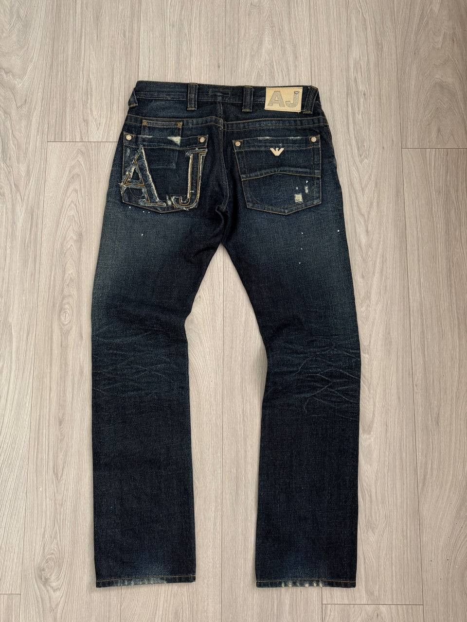 Armani Armani Jeans Big Logo Denim Jeans Size US 31 - 1 Thumbnail