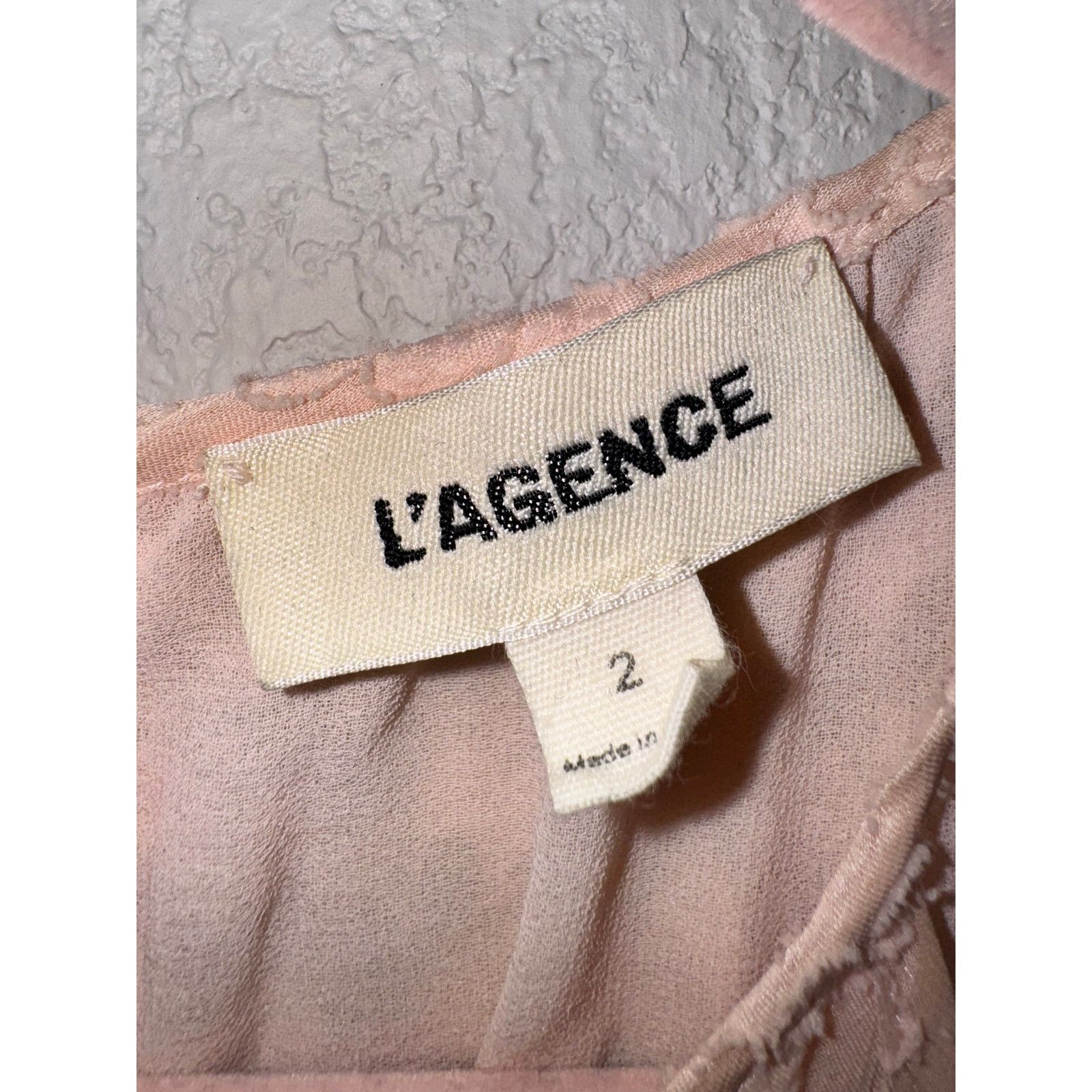 L'AGENCE L’Agence Halter Neck Maxi Dress Evening Gown Pale Pink Sz 2 Size XS / US 0-2 / IT 36-38 - 7 Thumbnail