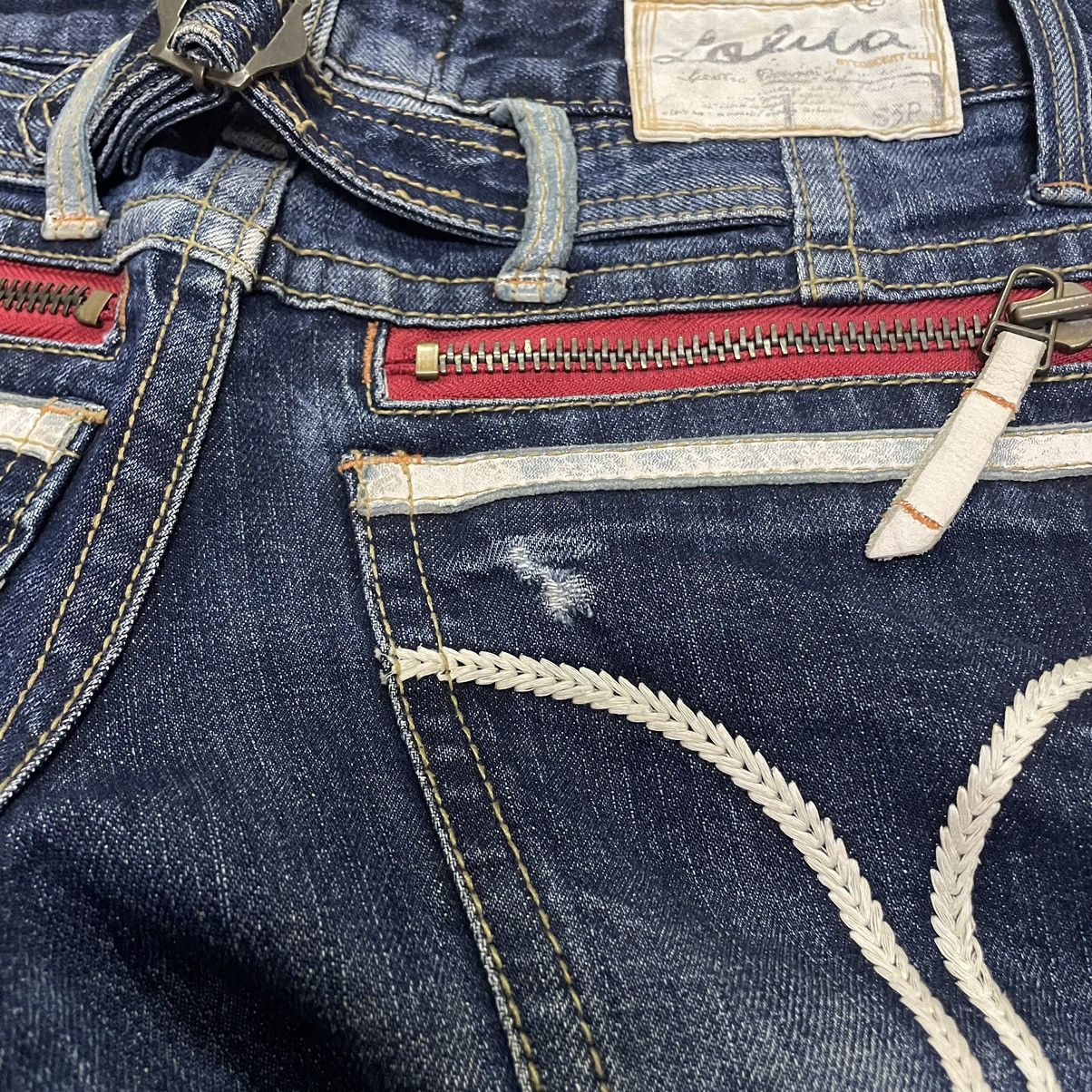 Hysteric Glamour 🇯🇵 CONCERT CLUB BY LOLITA BUCKLE WASHED DENIM PANTS Size 30" / US 8 / IT 44 - 12 Thumbnail