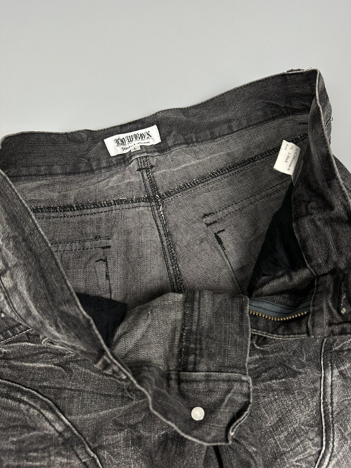 If Six Was Nine × Le Grande Bleu (L.G.B.) 🔥Sick🔥Seditionaries Lowbox Multipocket Whiskered Flare Denim Size US 33 - 10 Thumbnail