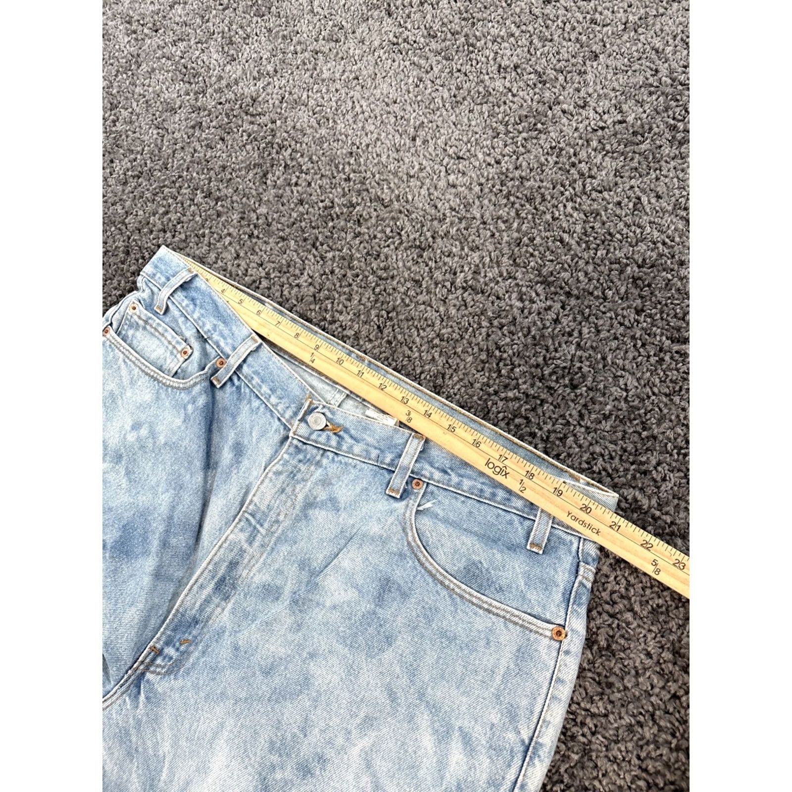 Levi's VINTAGE Levi's 550 Jeans 42x32 Blue Denim Wide-Leg 5-Pocket Relaxed USA Men Size US 42 / EU 58 - 4 Thumbnail