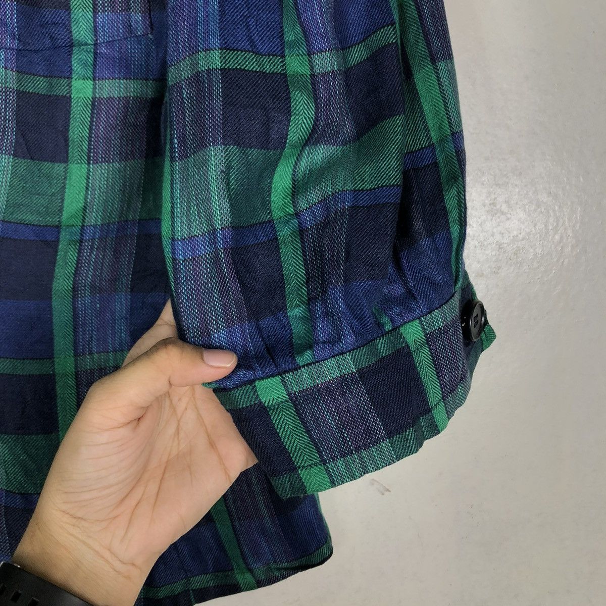 Givenchy 🔥VINTAGE CROPPED BUTTON JACKET GIVENCHY GLAMOUR TARTAN Size M / US 6-8 / IT 42-44 - 15 Thumbnail