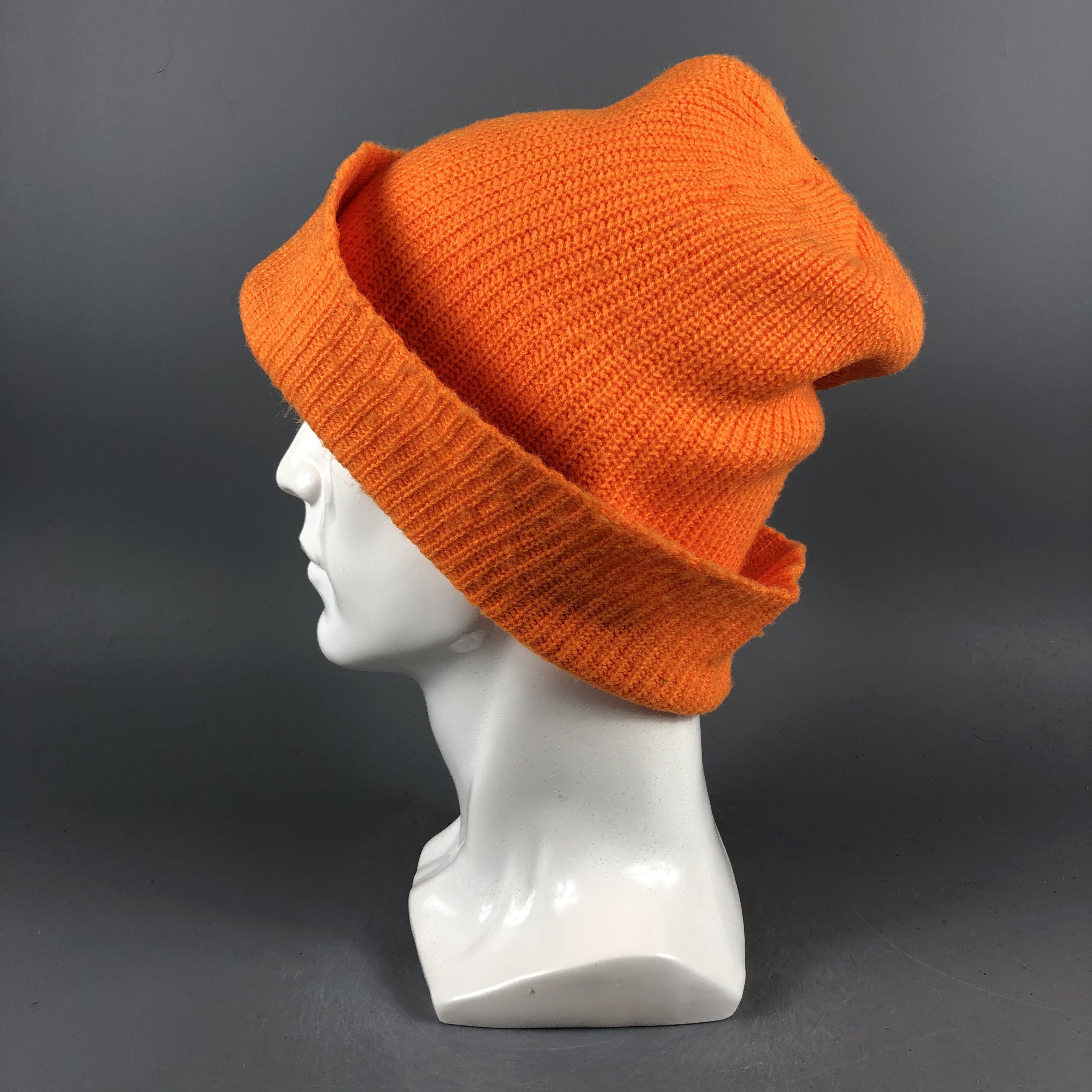 Japanese Brand × Vintage Japanese Beanie Orange Snow Hat Snow Cap -D1105 Size ONE SIZE - 1 Thumbnail