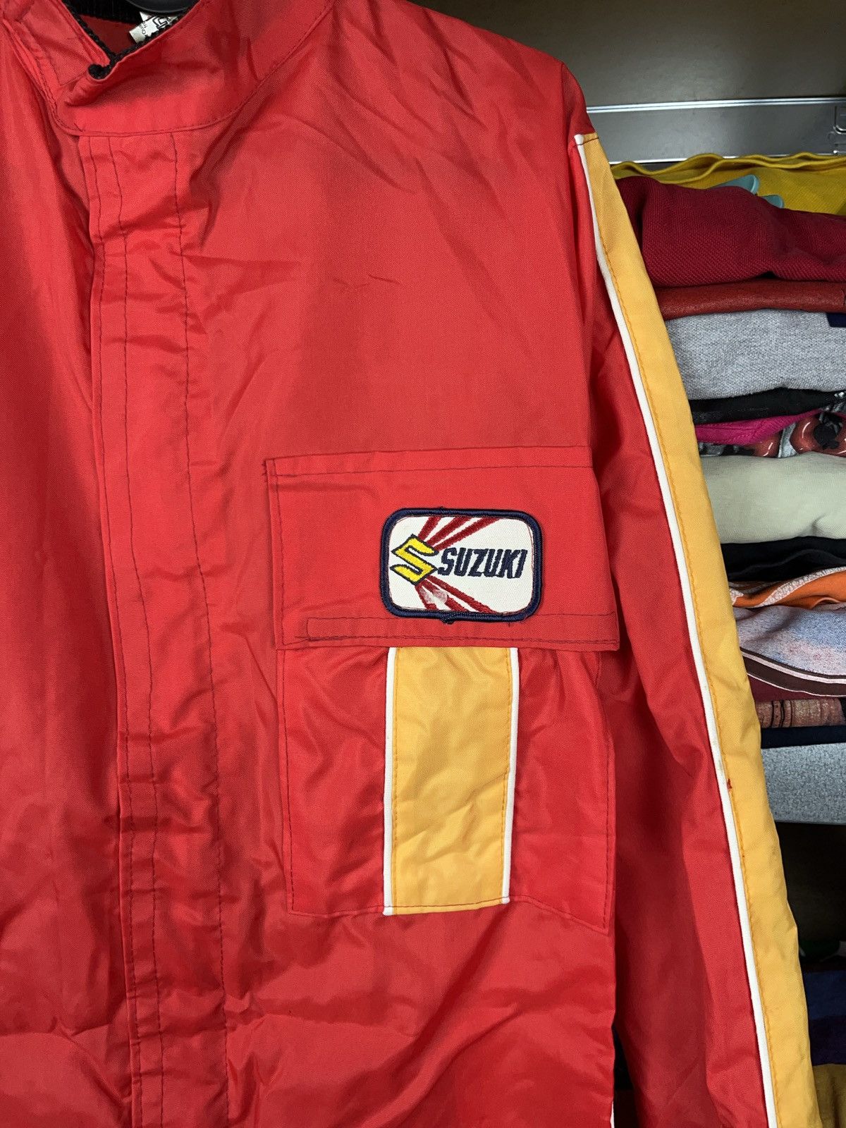 Japanese Brand Suzuki worker overalls car mechanic chore dungarees 80s Size US S / EU 44-46 / 1 - 2 Thumbnail