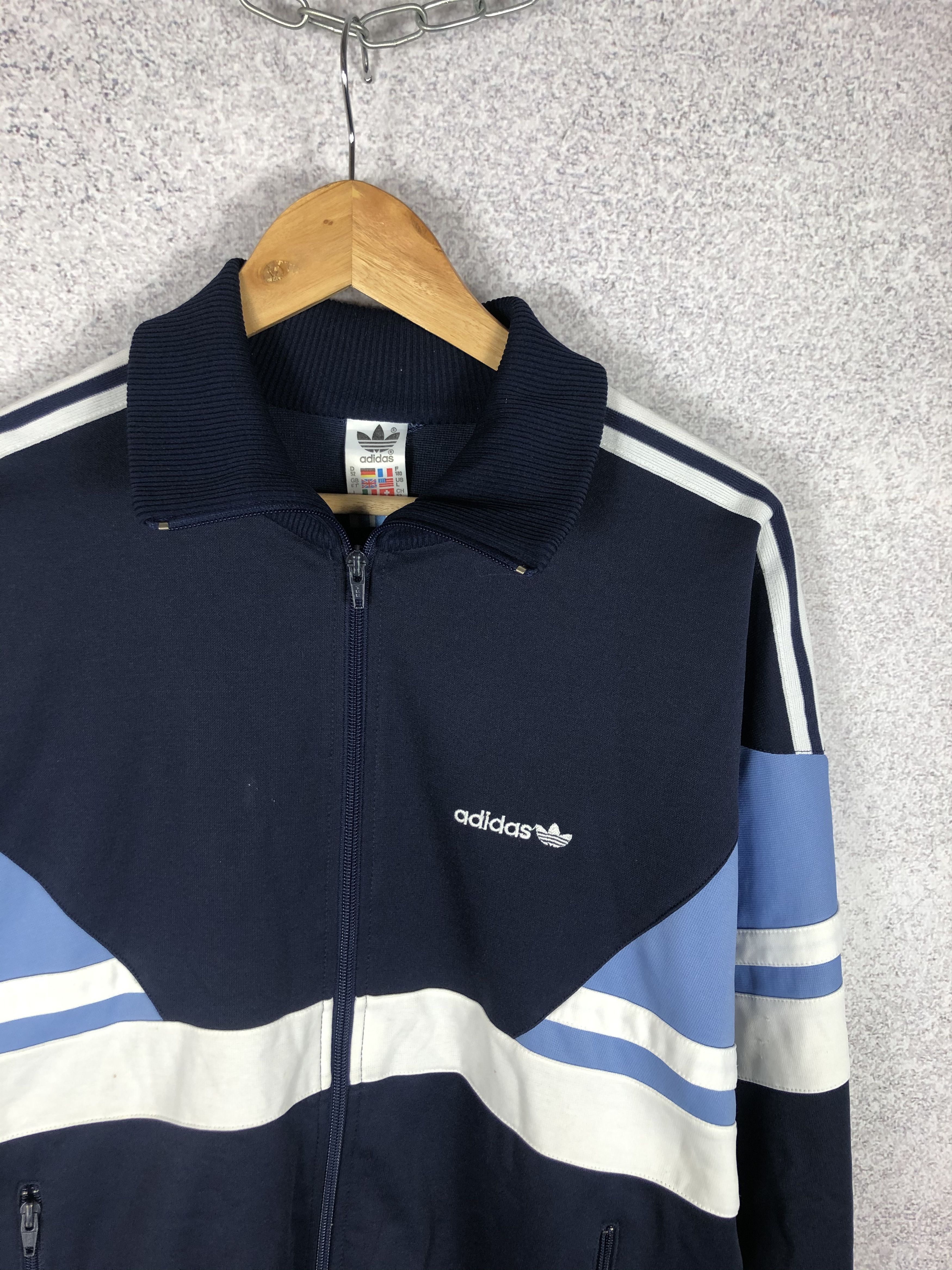 Adidas Vintage 80s Adidas Made in Hungary Tracksuit Track Top Size US L / EU 52-54 / 3 - 2 Thumbnail