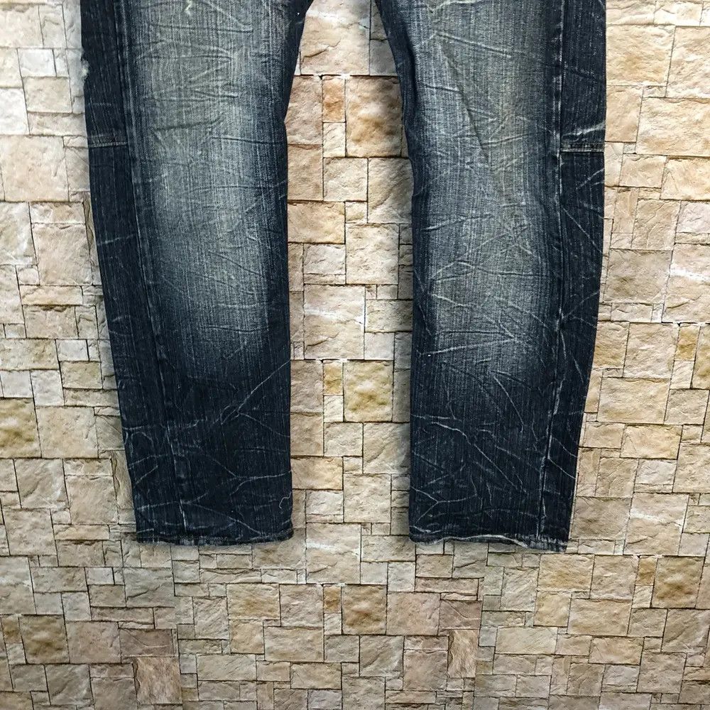 Japanese Brand DL Dominate faded double waist Distressed Denim Pants #A432 Size US 30 / EU 46 - 16 Thumbnail