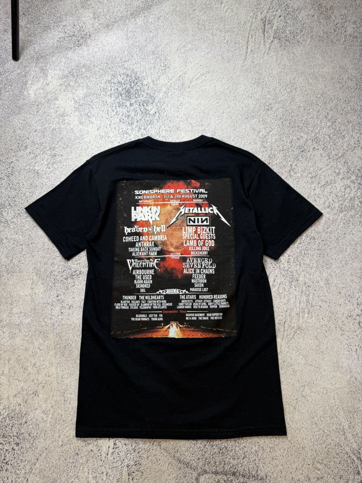 Vintage SONISPHERE 2009 METALLICA SLIPKNOT KORN VINTAGE GRAPHIC TEE Size US S / EU 44-46 / 1 - 18 Thumbnail