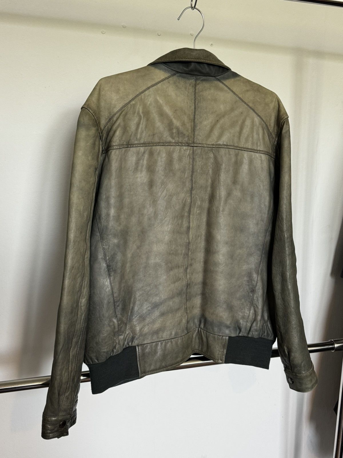 Other Vintage Leather Bomber Jacket Size US L / EU 52-54 / 3 - 8 Thumbnail