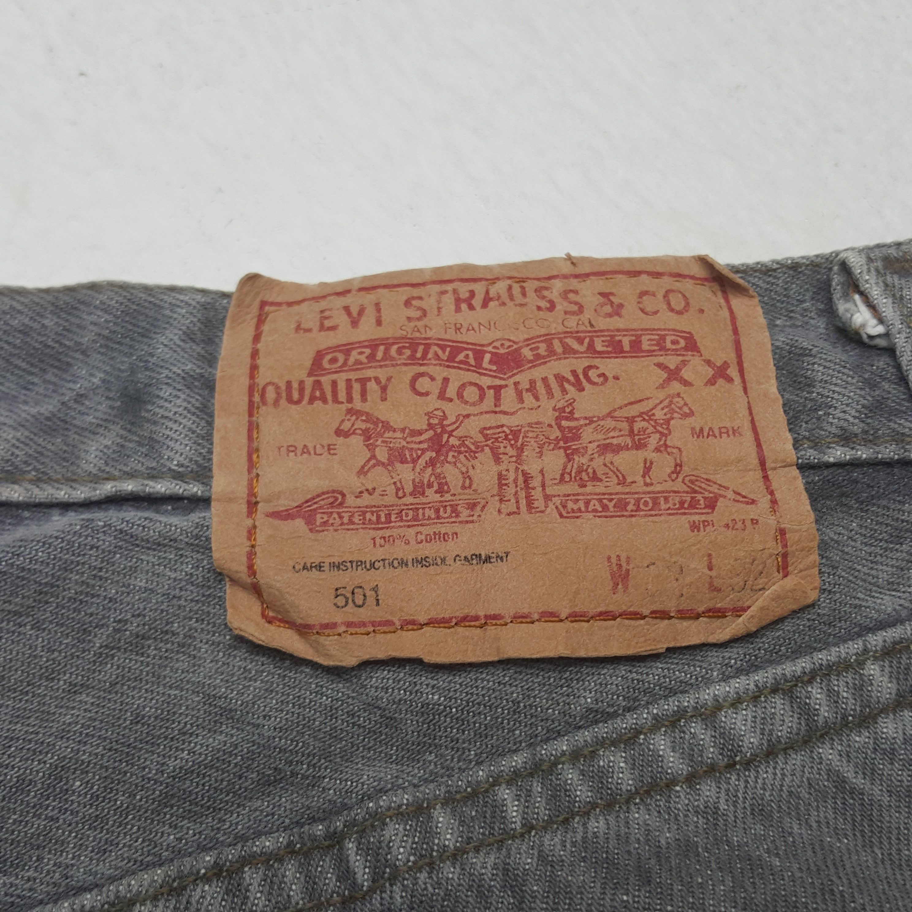 Levi's Vintage Levis 501 Grey Jeans Size US 30 / EU 46 - 14 Thumbnail