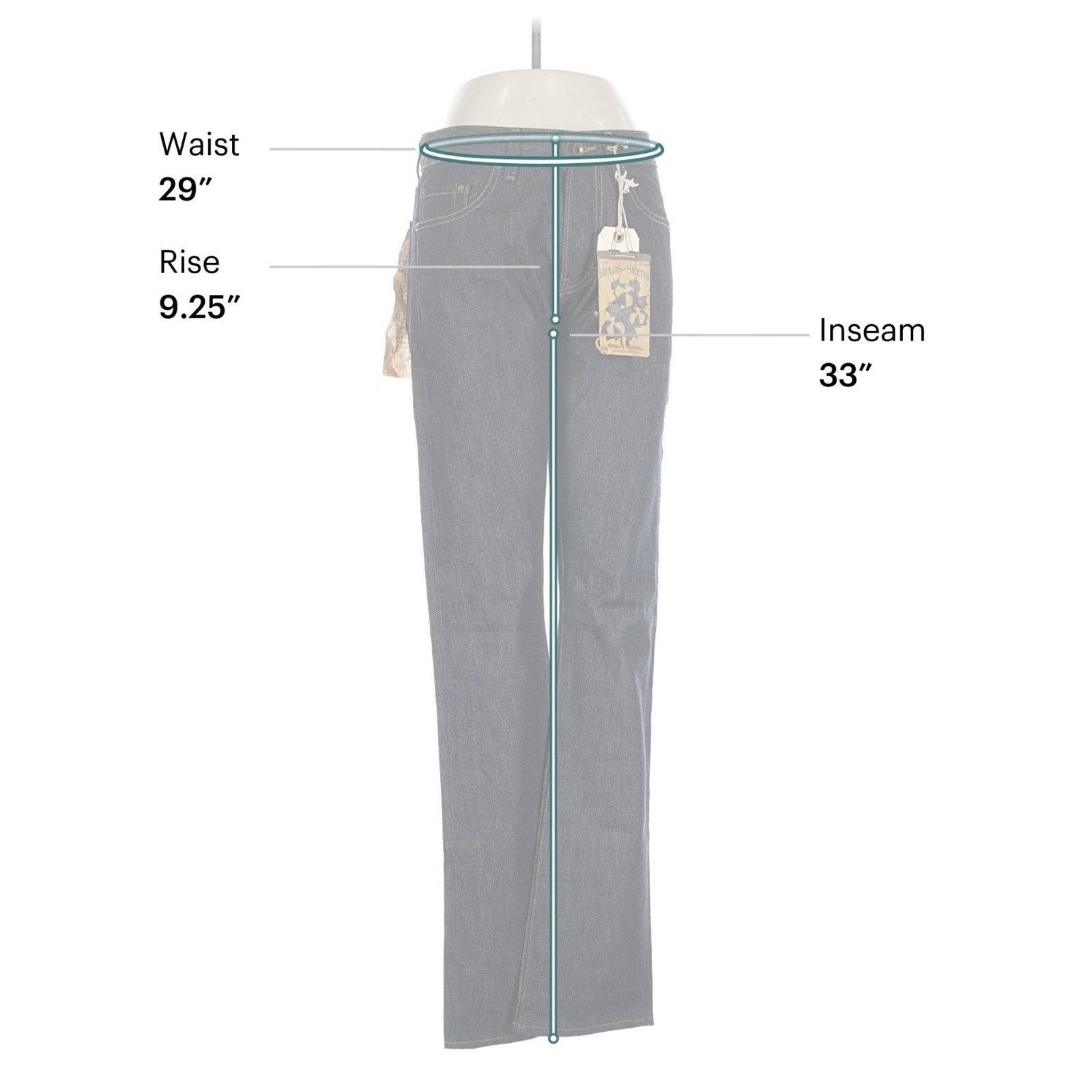 NWT Norman Russell 29 x 33 Selvedge Jeans Hammer Straight