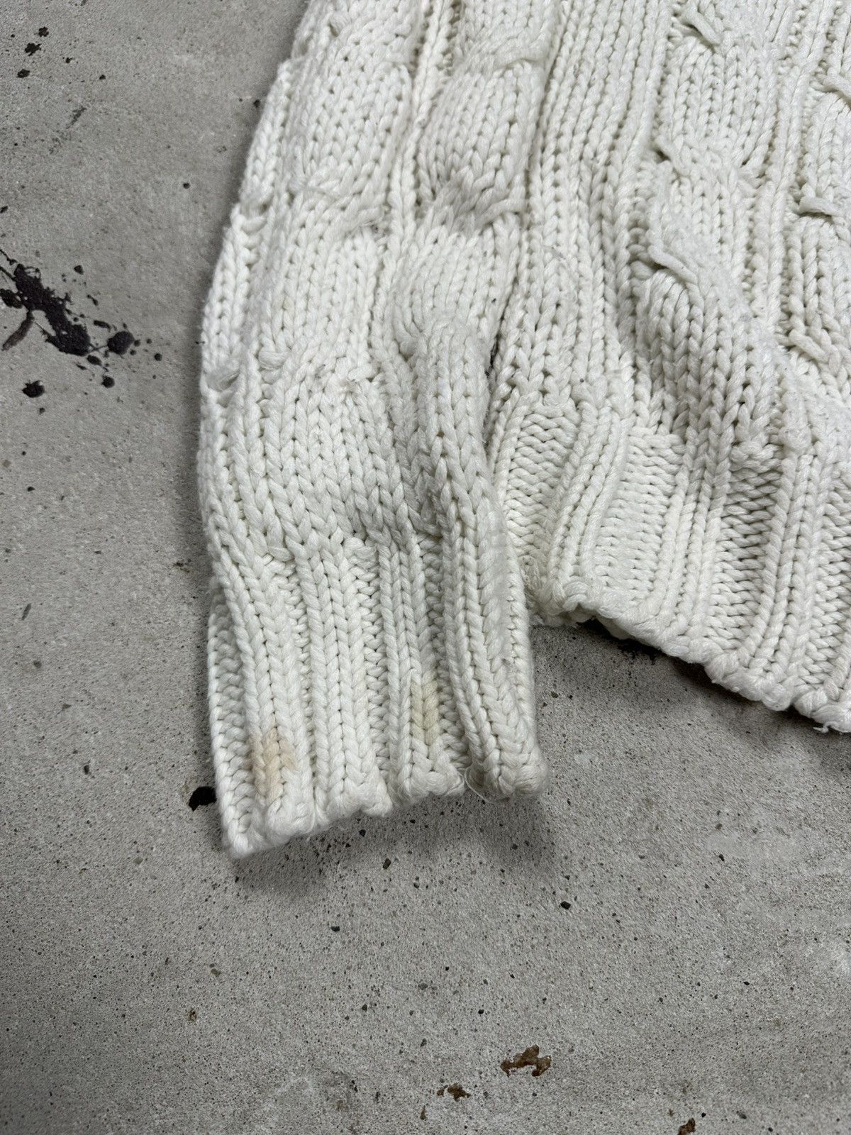 If Six Was Nine × Japanese Brand × Le Grande Bleu (L.G.B.) Vintage Y2K Faux Fur Cable Knit Full Zip Hooded Sweater Size US S / EU 44-46 / 1 - 13 Thumbnail