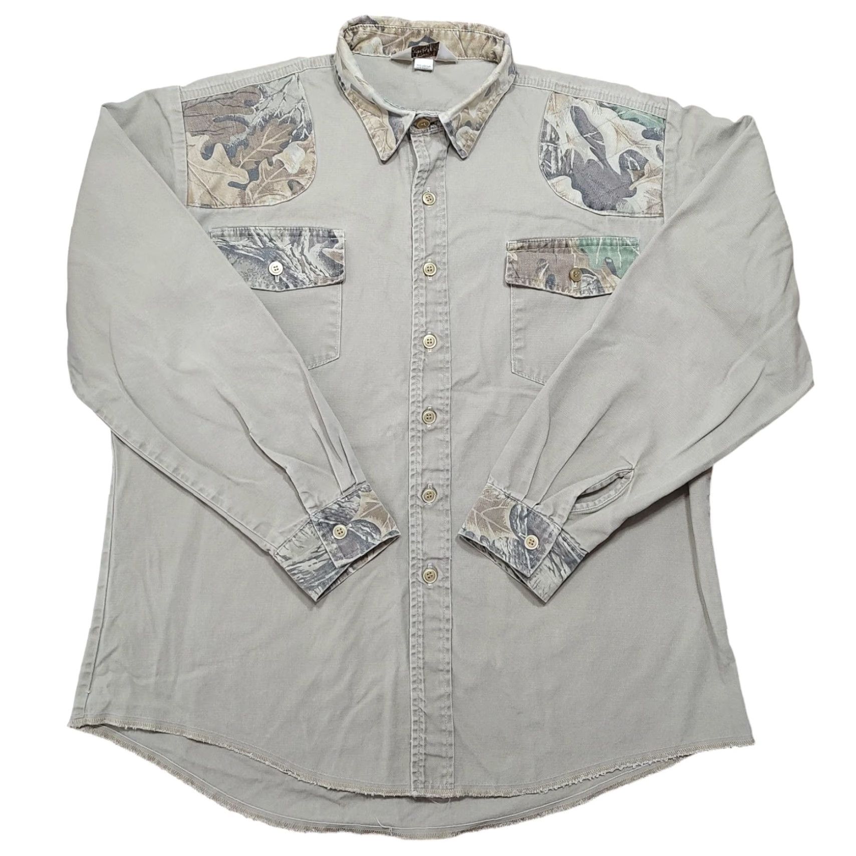 Vintage VINTAGE Clarkfield Outdoors Canvas Shirt 2XL Beige Padded Hunting Outdoor Western USA Men's Regular Size US XXL / EU 58 / 5 - 2 Thumbnail