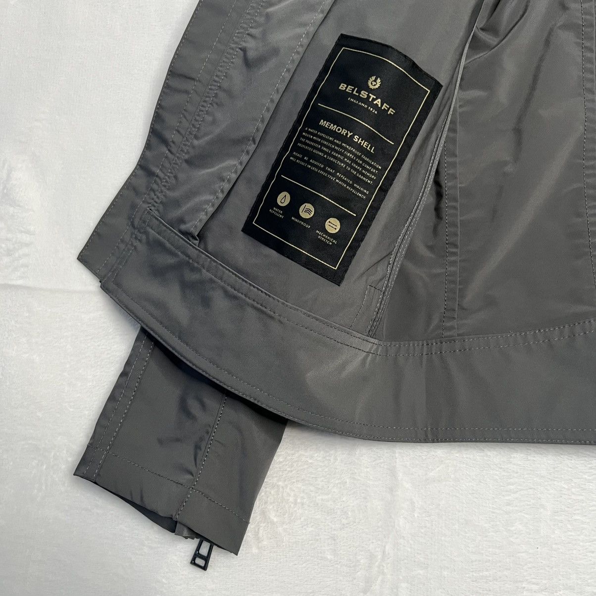 Belstaff BELSTAFF V Racer Men's Bikers Jacket Gray US UK 38 IT 48 M Size US M / EU 48-50 / 2 - 9 Thumbnail