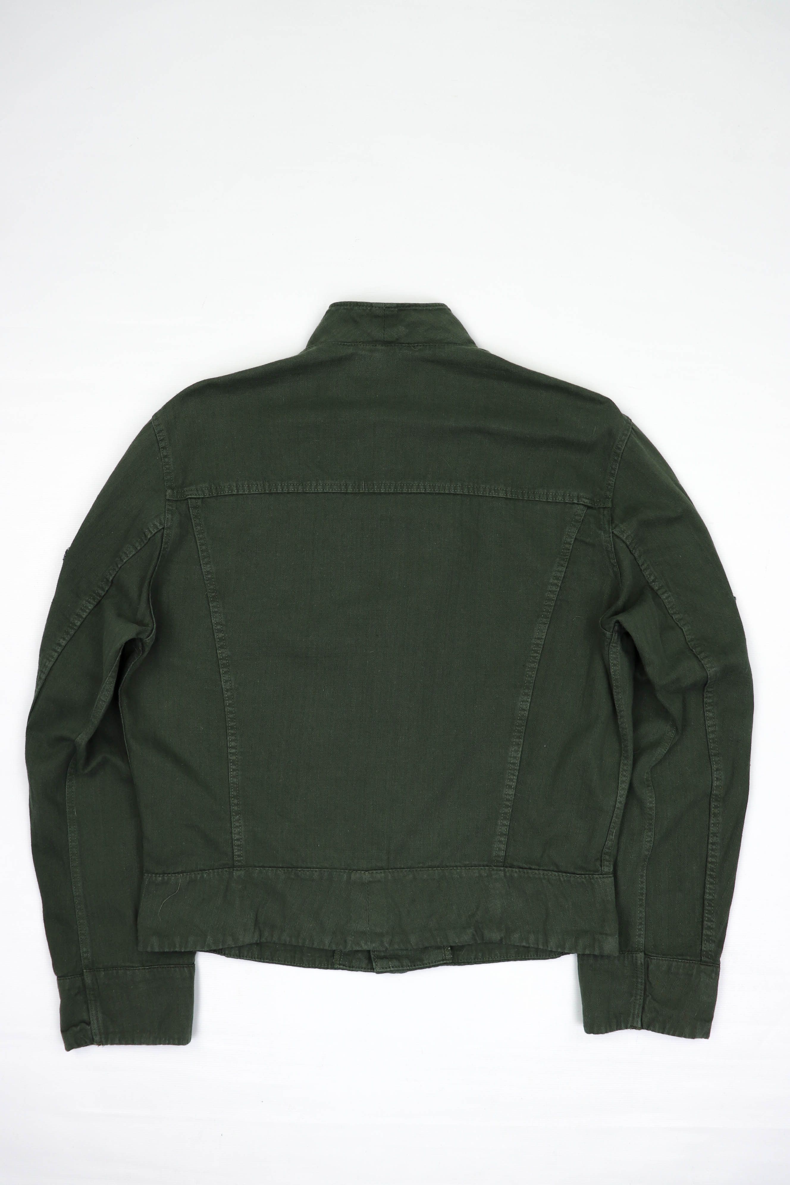 Vintage Pop Army Sergeant Halifax Island Canada Khaki Cropped Jacket Size US M / EU 48-50 / 2 - 2 Thumbnail