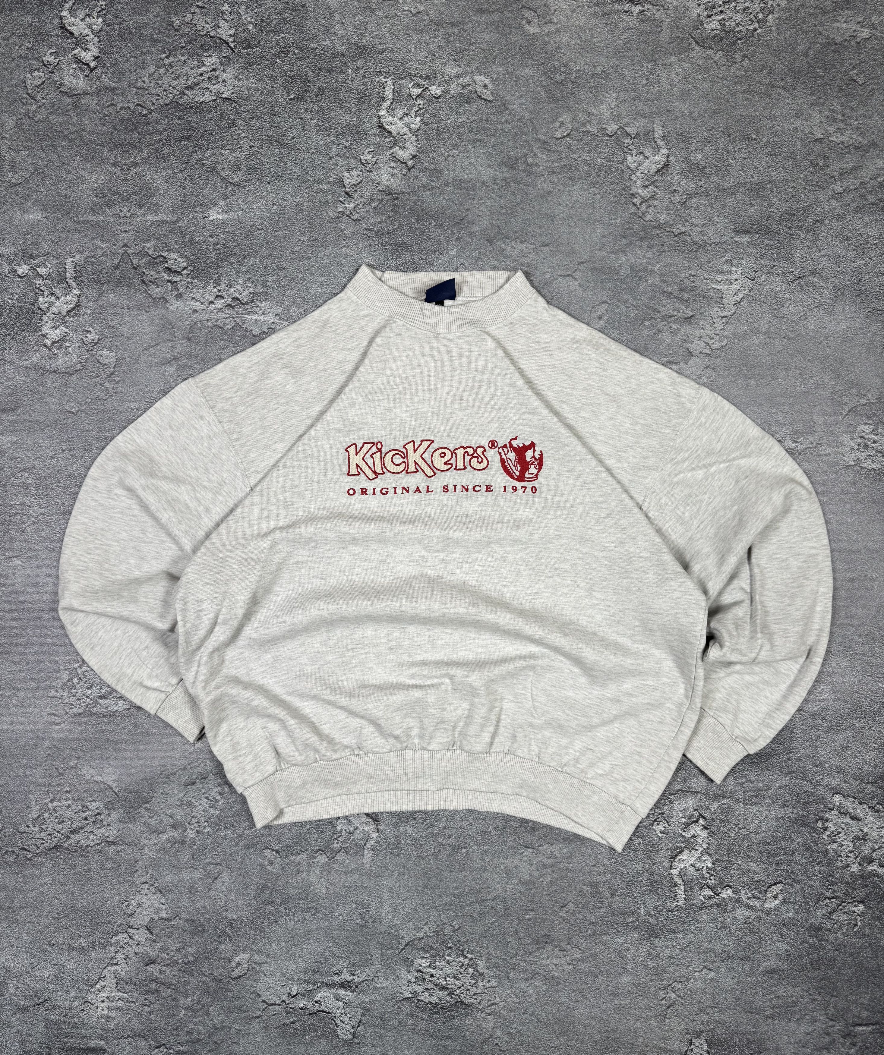Kickers Kickers Surfing VTG 90s Sweatshirt Size XL Streetwear Y2K Size US XL / EU 56 / 4 - 1 Thumbnail