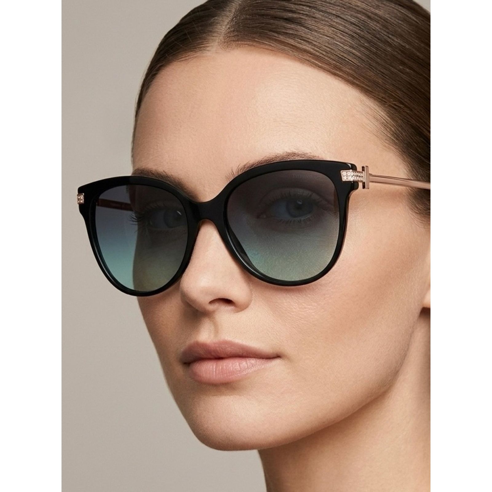 Tiffany & Co. New TIFFANY & CO TF4193B 80019S Black Frame Blue Gradient Size ONE SIZE - 3 Thumbnail