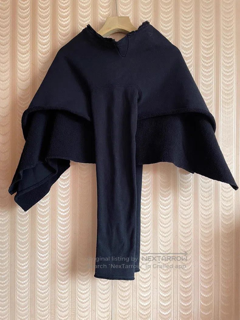 Comme des Garcons Comme Des Garcons Navy Blue Dark Blue Asymmetrical Long Sl Size S / US 4 / IT 40 - 5 Thumbnail