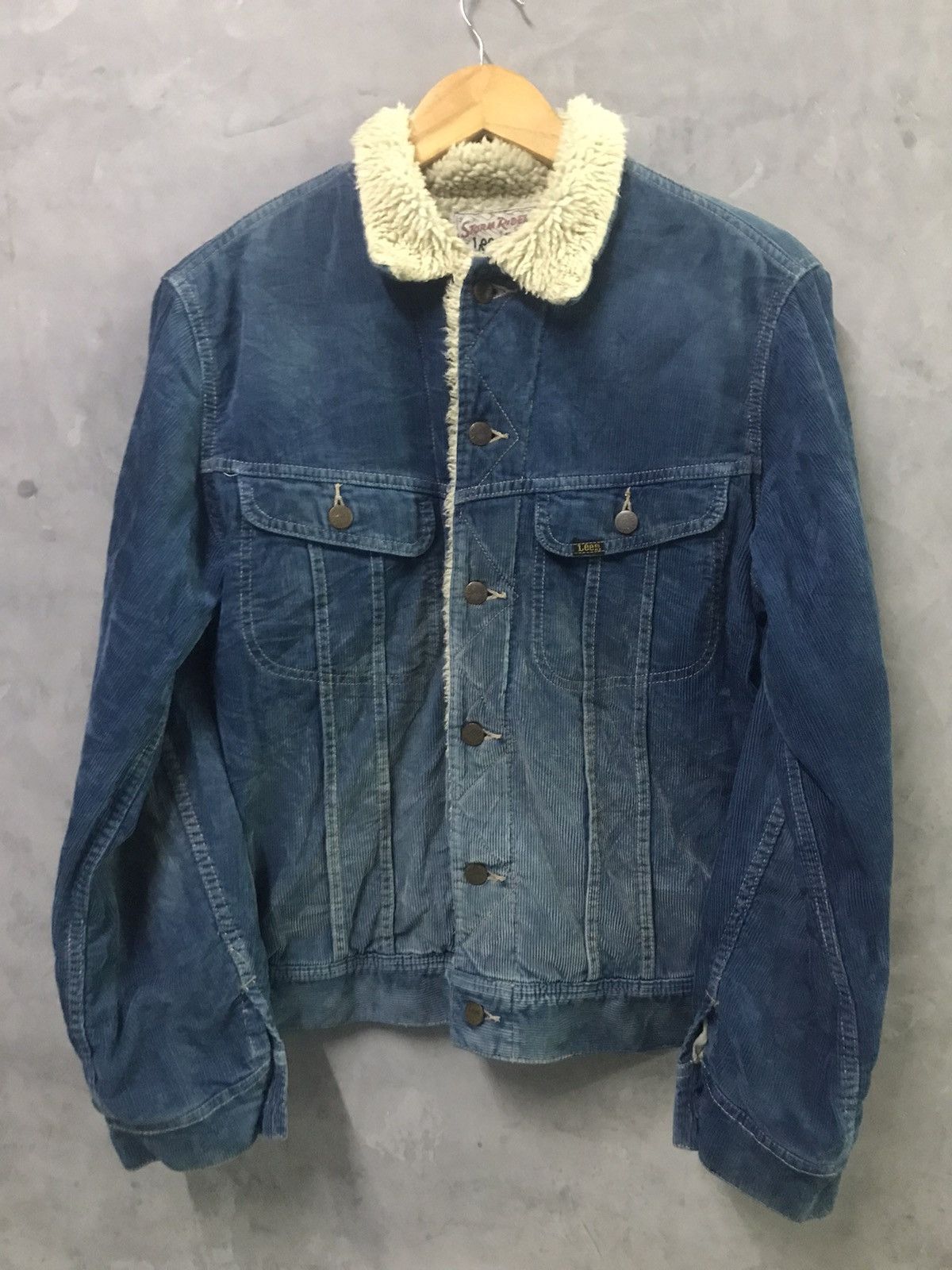 Lee × Vintage Repro Vintage 70s Lee Storm Rider Sherpa Lining Blue Denim Size US M / EU 48-50 / 2 - 2 Thumbnail