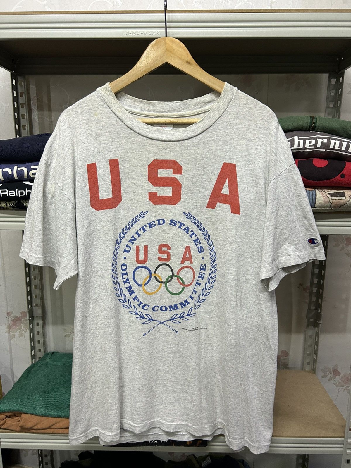 Champion × USA Olympics × Vintage Vintage Champion USA Olympic Size US L / EU 52-54 / 3 - 1 Thumbnail