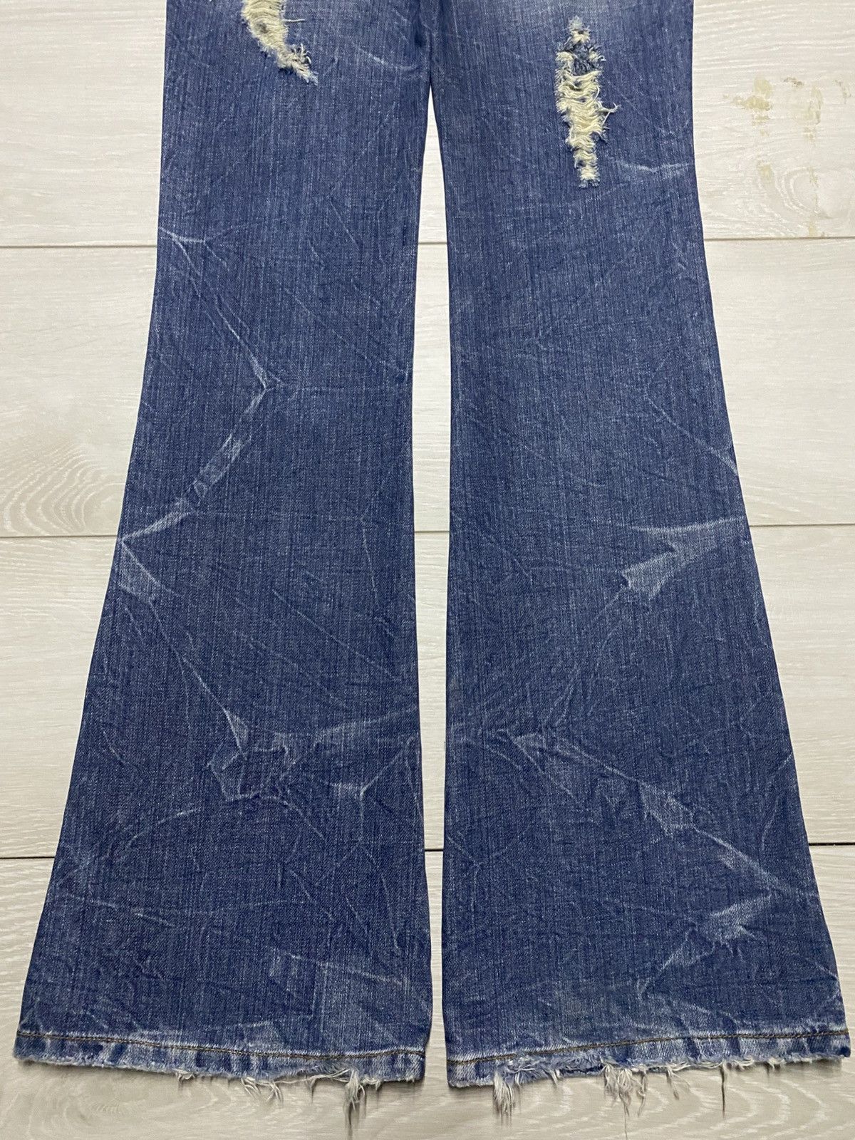 Tornado Mart Woman Layla Jean & Co Studded Y2K Flare Denim Size US 27 - 6 Thumbnail