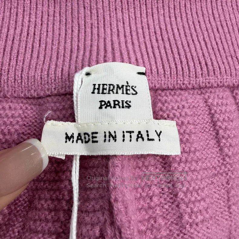 Hermes Hermes Pink Purple Full H Wool Trousers Size 26" / US 2 / IT 38 - 5 Thumbnail