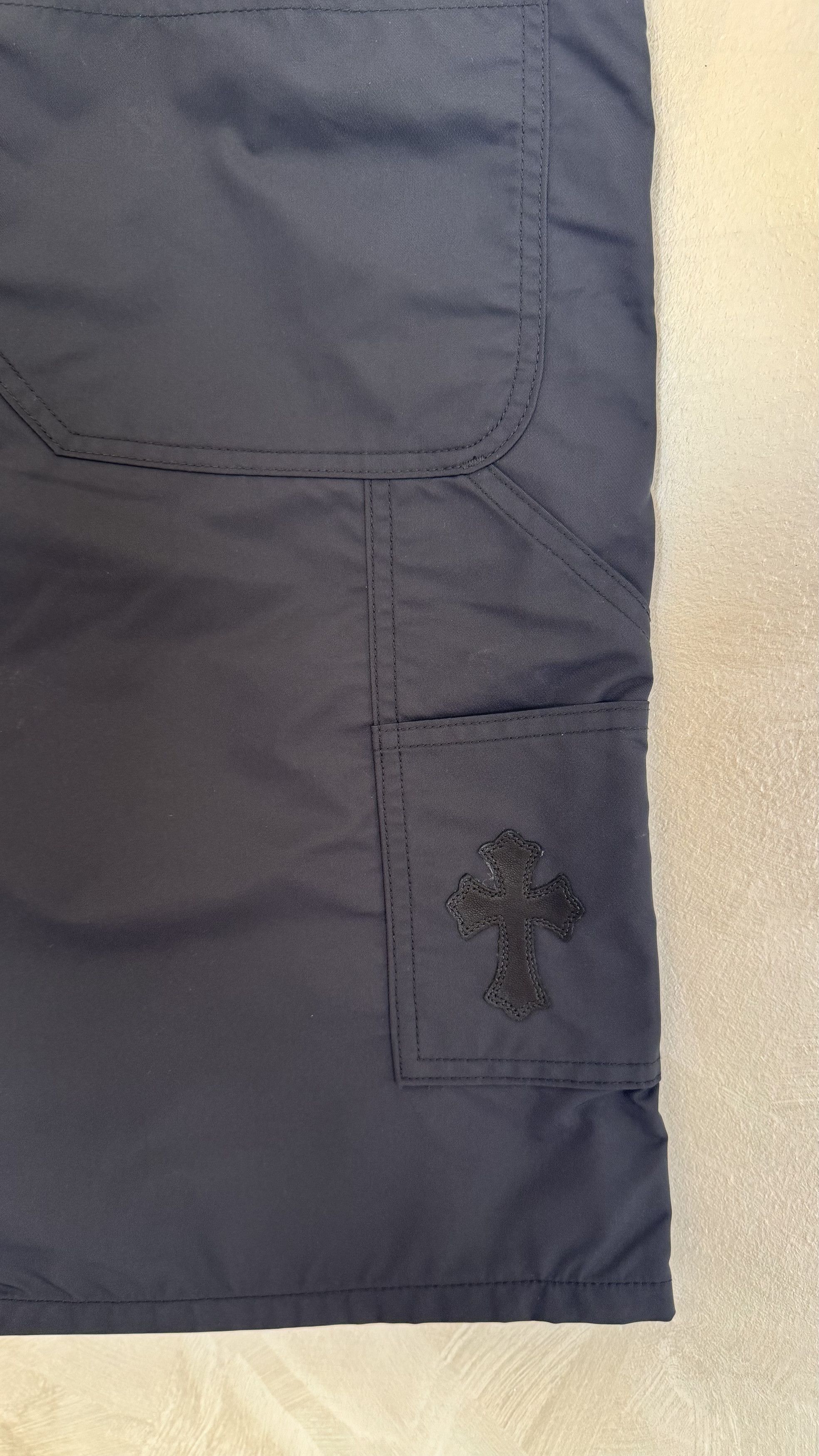 Chrome Hearts Chrome Hearts Nylon Leather Double Knee Shorts Size US 36 / EU 52 - 4 Thumbnail