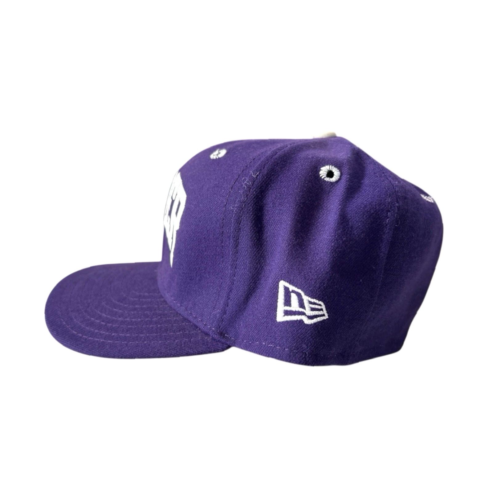 New Era vintage New Era fitted hat 7 1/8 purple USA Wool Blend NWT deadstock 00s embroidered logos Mens Hats Size ONE SIZE - 5 Thumbnail