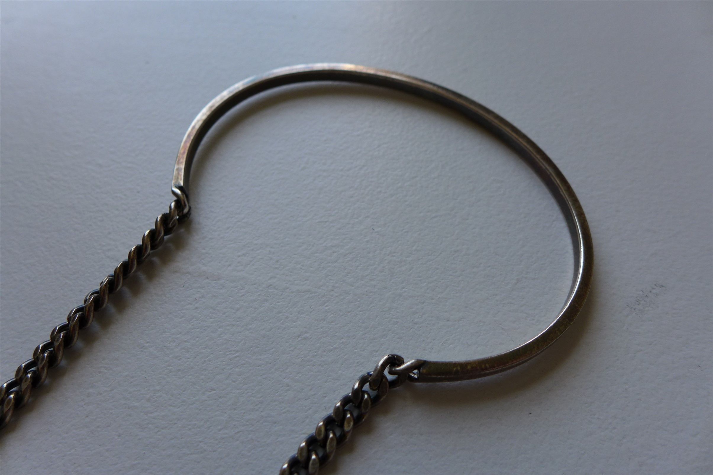 Saint Laurent Paris Saint Laurent Silver-tone Brass Bracelet - Size Large Size ONE SIZE - 2 Thumbnail