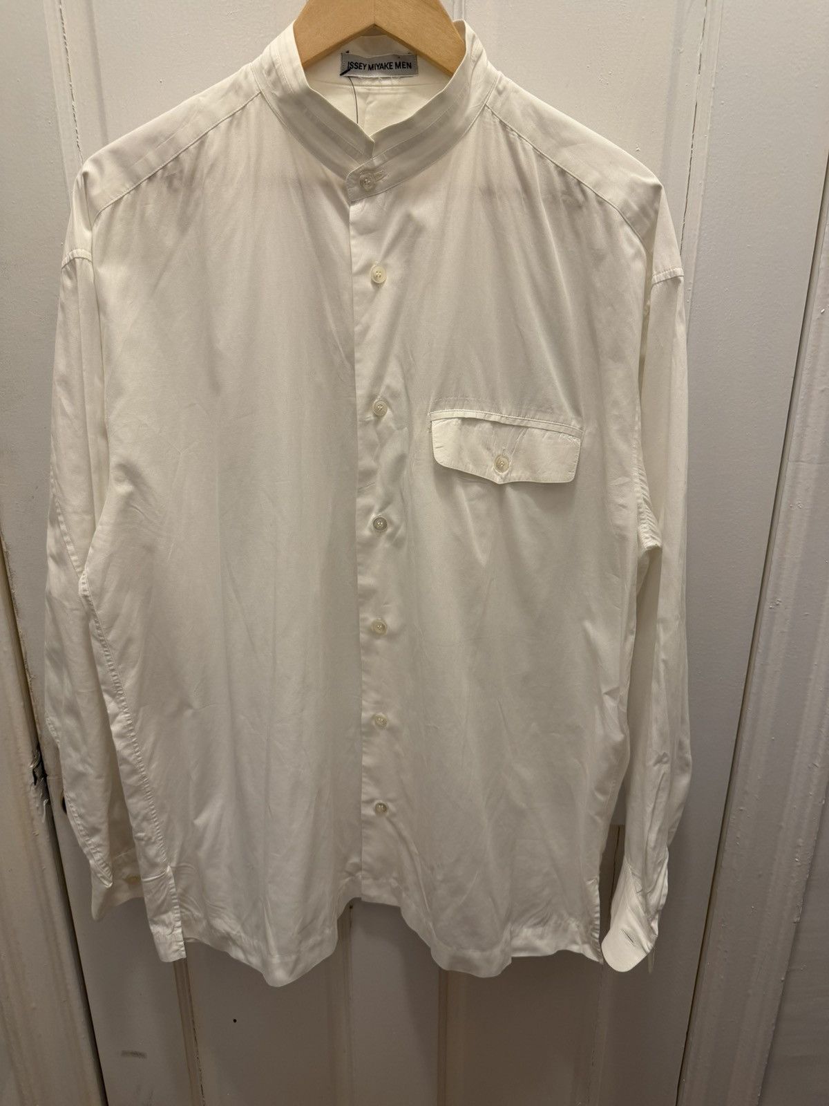 Issey Miyake Iconic Mandarin Split Hem Button Up Size US L / EU 52-54 / 3 - 1 Thumbnail
