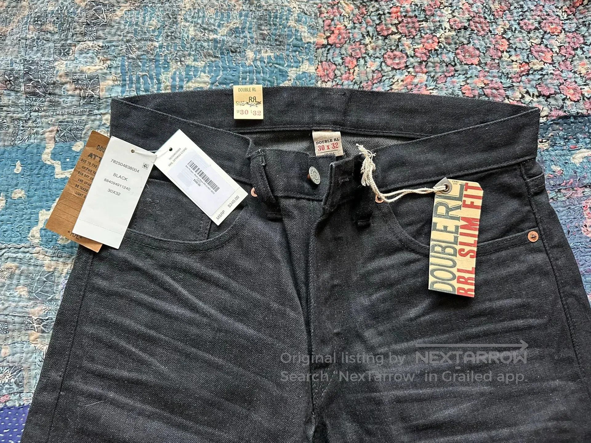 RRL Ralph Lauren rrl black vintage. Size US 30 / EU 46 - 5 Thumbnail