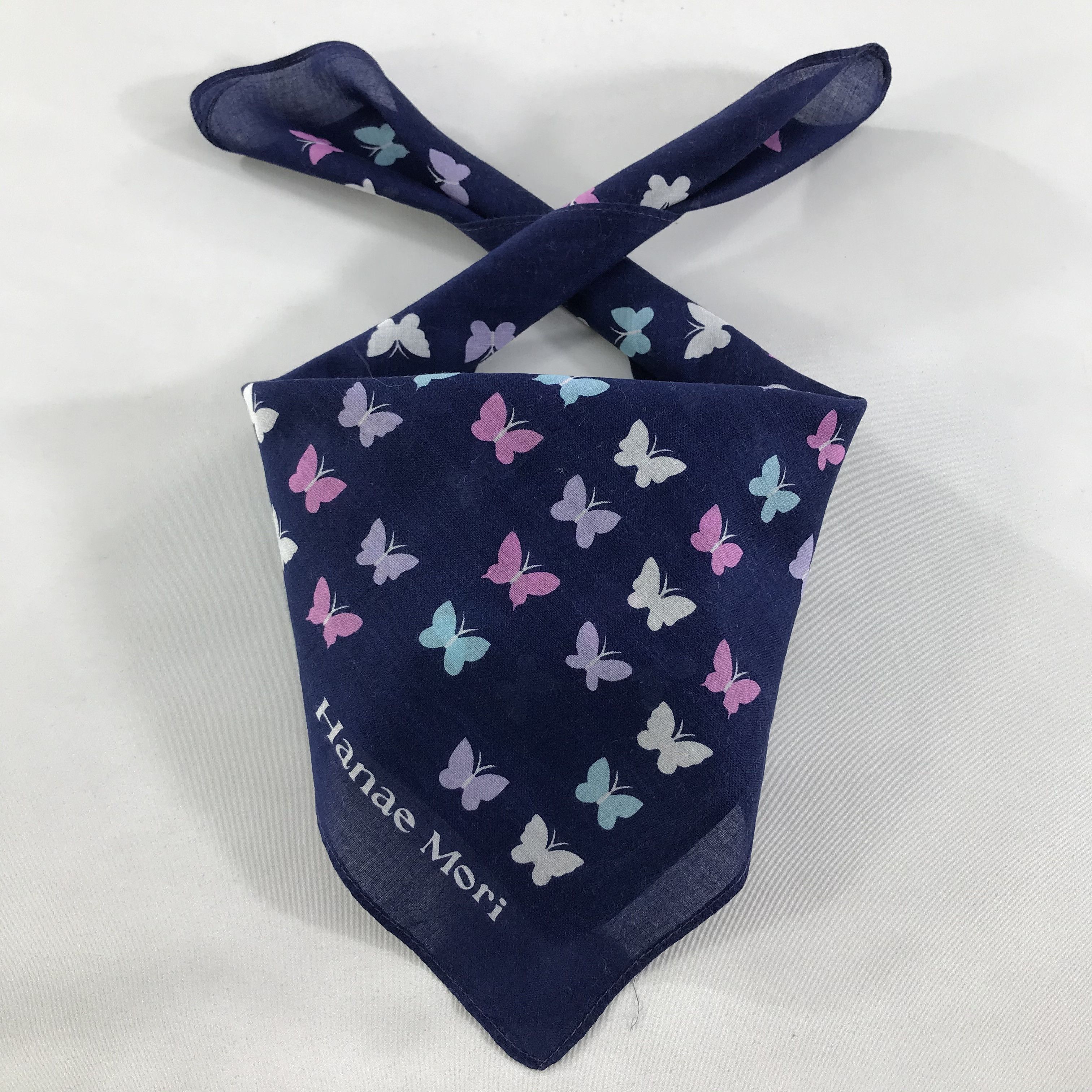 Hanae Mori × Vintage Hanae Mori Bandana / Handkerchief / Neckerchief - S1478 Size ONE SIZE - 3 Thumbnail