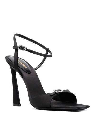 Saint Laurent Paris o1bcso1str1124 Venue Sandals in Black Size US 10 / IT 40 - 2 Thumbnail