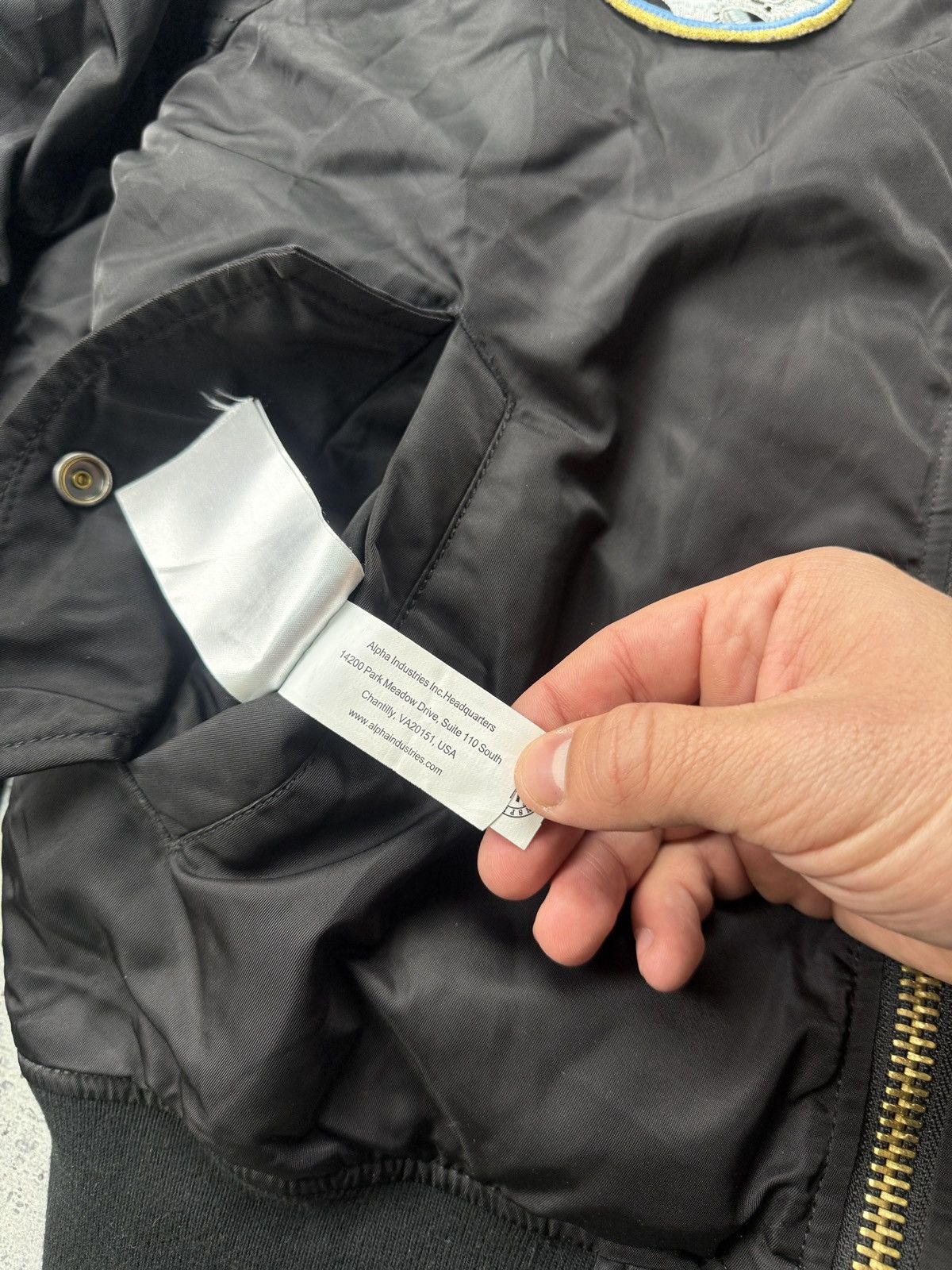 Alpha Industries ALPHA INDUSTRIES MENS APOLLO MA-1 NASA FLIGHT JACKET Size US M / EU 48-50 / 2 - 14 Thumbnail