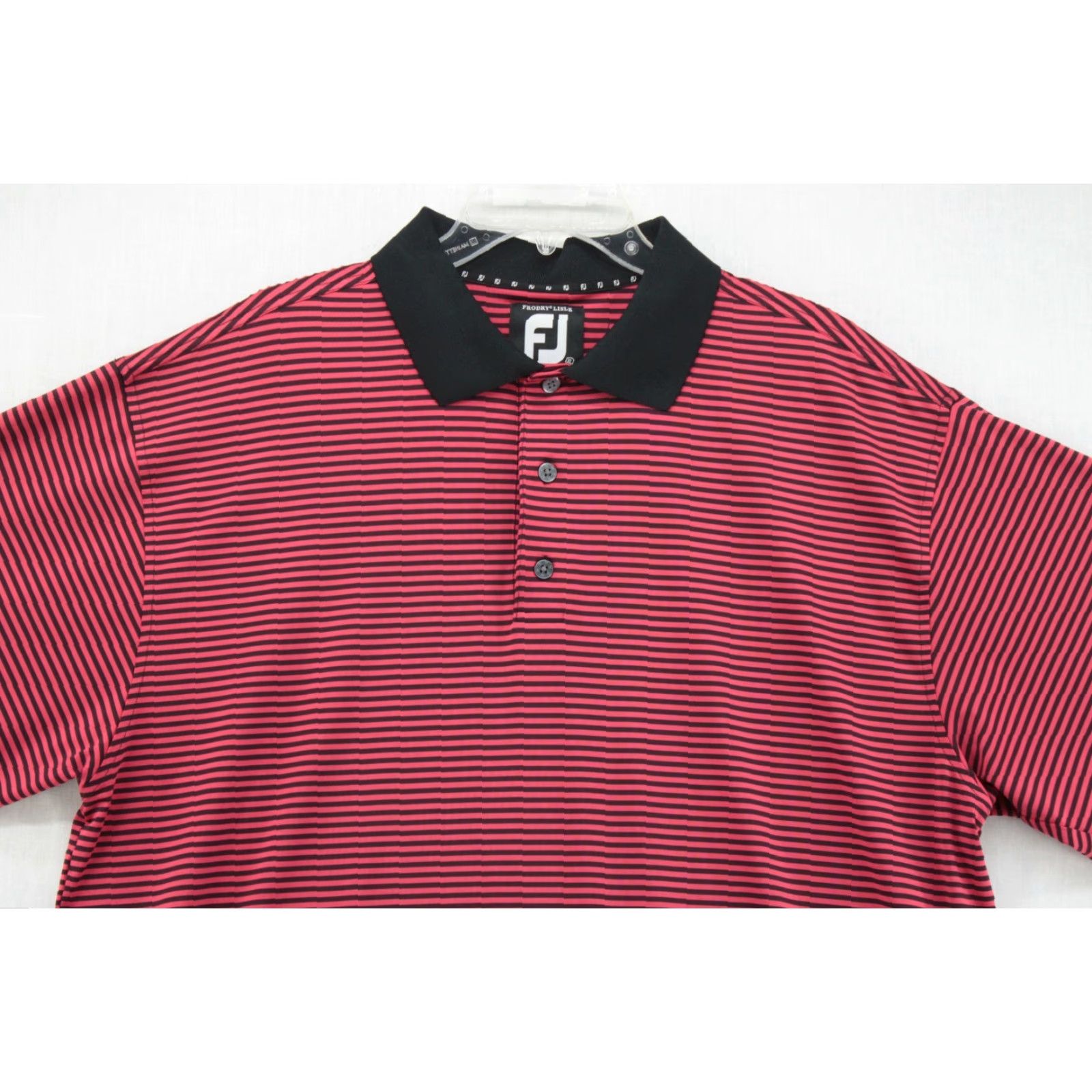 Footjoy Footjoy FJ Lisle Polo Shirt Mens XL Stripe ProDry Golf Preppy Shirts Size US XL / EU 56 / 4 - 2 Thumbnail