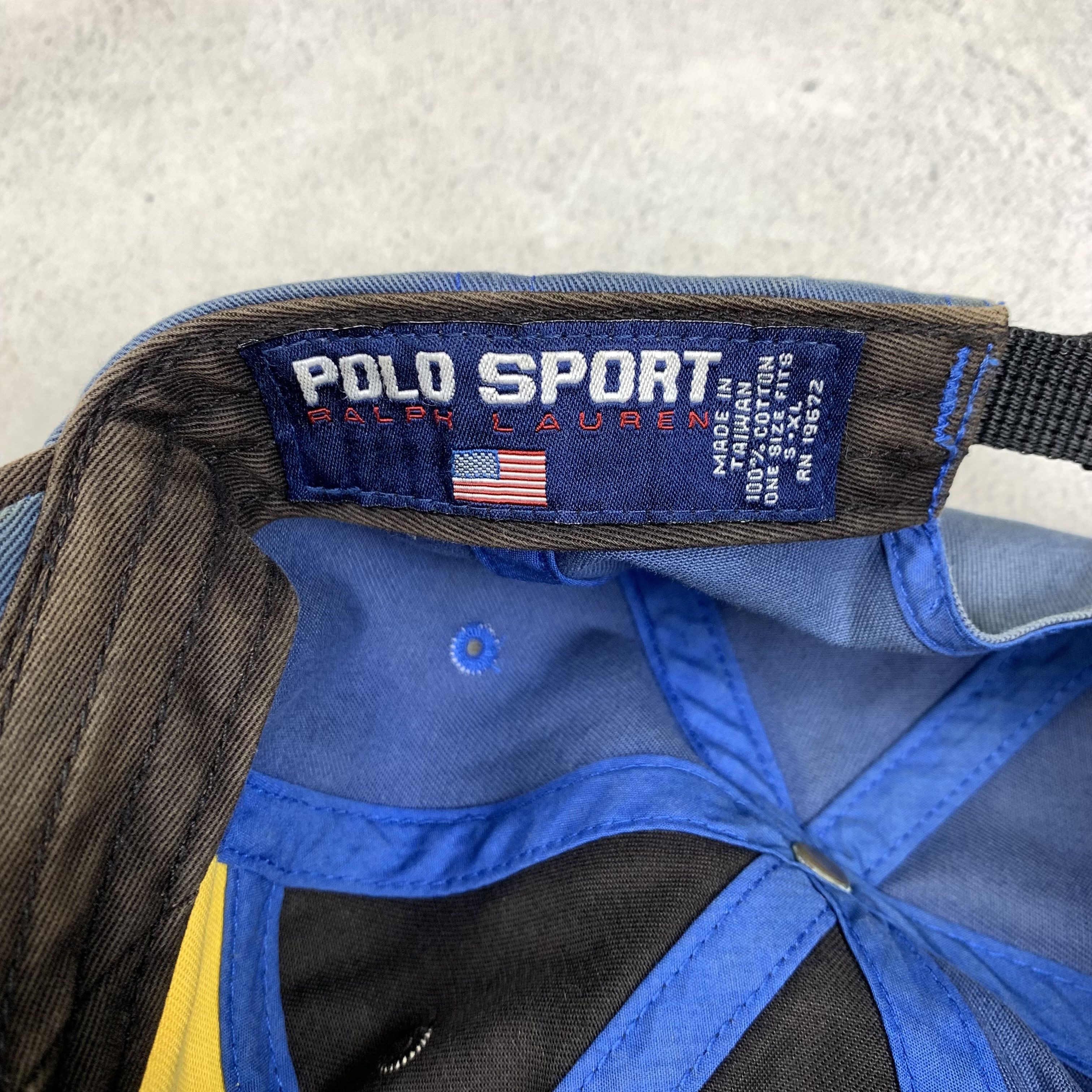 Polo Ralph Lauren Vintage Polo Sport Ralph Lauren Panel Hat Cap Size ONE SIZE - 7 Thumbnail