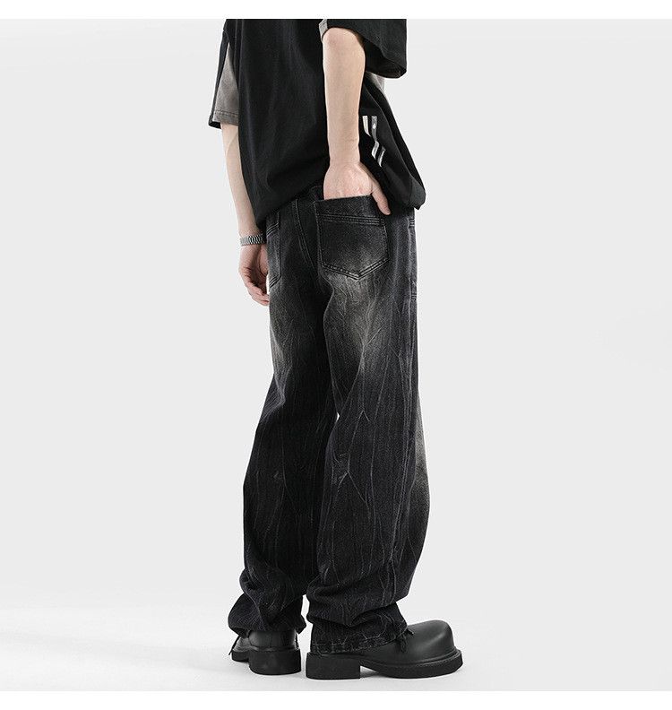 Japanese Brand × Jean High street lightning pattern men's loose wide-leg jeans Size US 32 / EU 48 - 6 Thumbnail