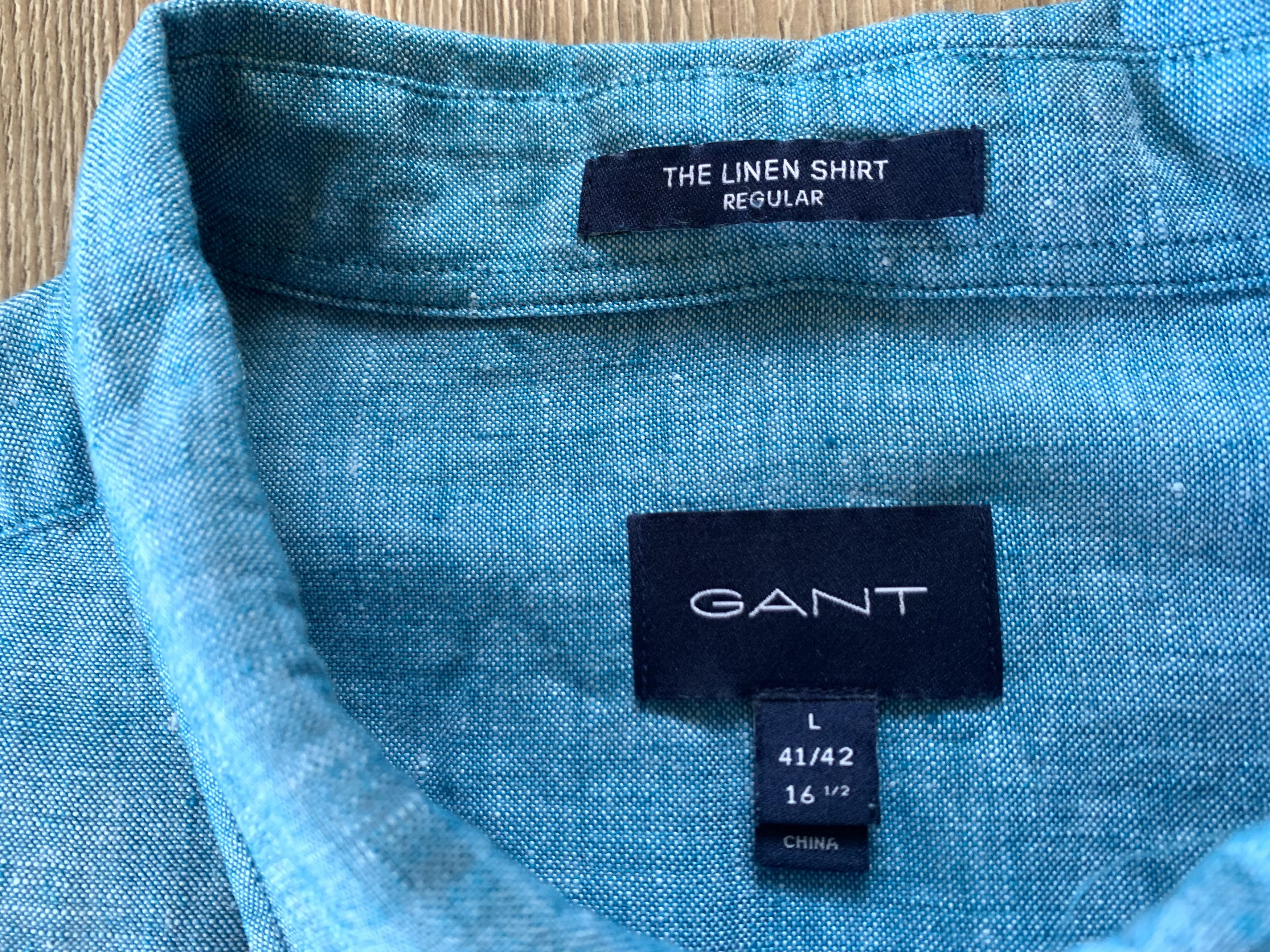 Gant Gant Regular Linen Summer Short Sleeve Shirt Size US L / EU 52-54 / 3 - 6 Thumbnail