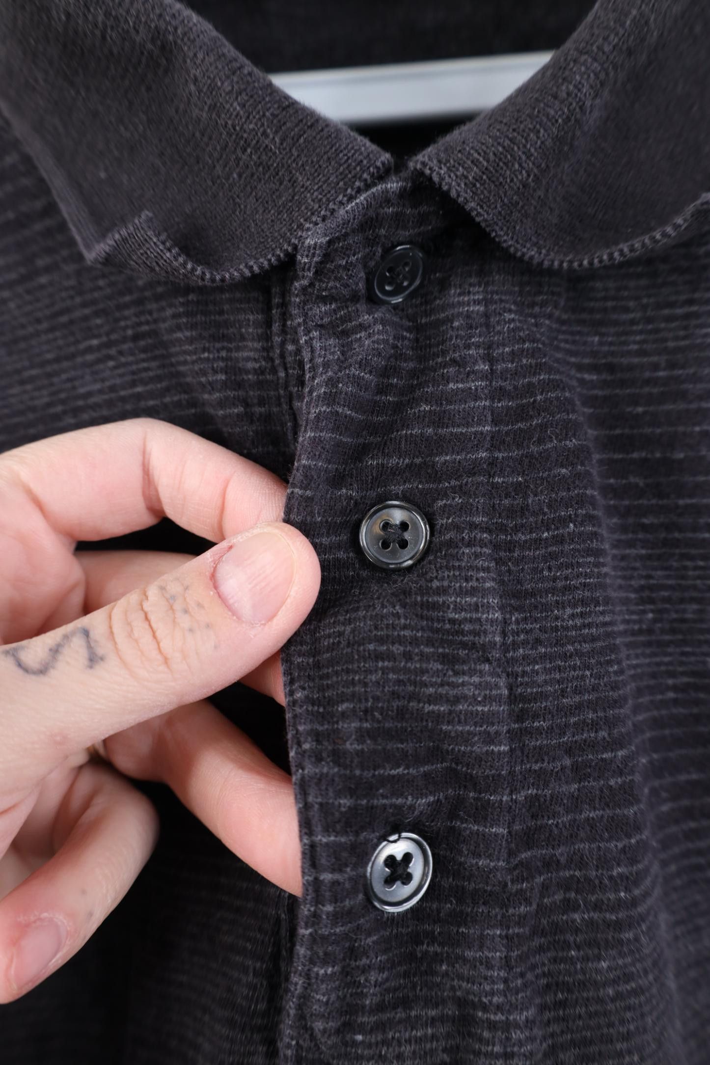 Vintage Vintage 90s Streetwear Knit Long Sleeve Golf Polo Shirt Gray Size US XL / EU 56 / 4 - 4 Thumbnail