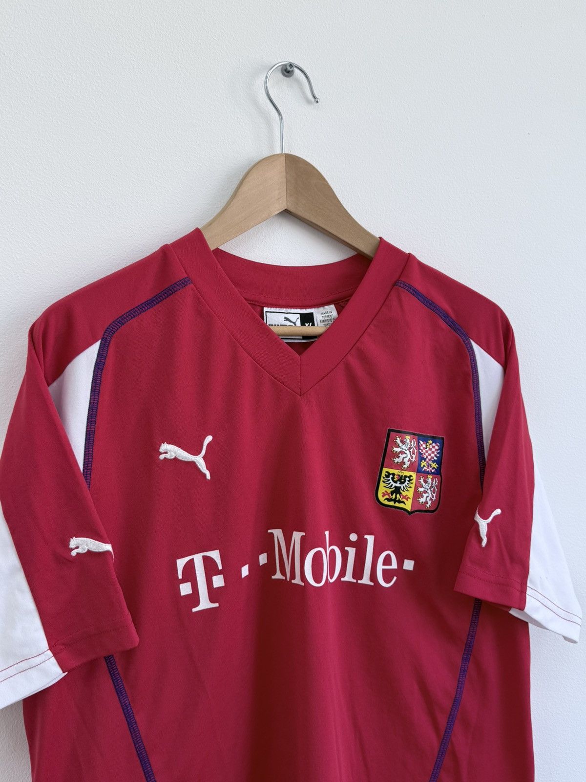 Puma 2003/2004 Czech Republic Puma Jersey Blockcore Size US XL / EU 56 / 4 - 2 Thumbnail