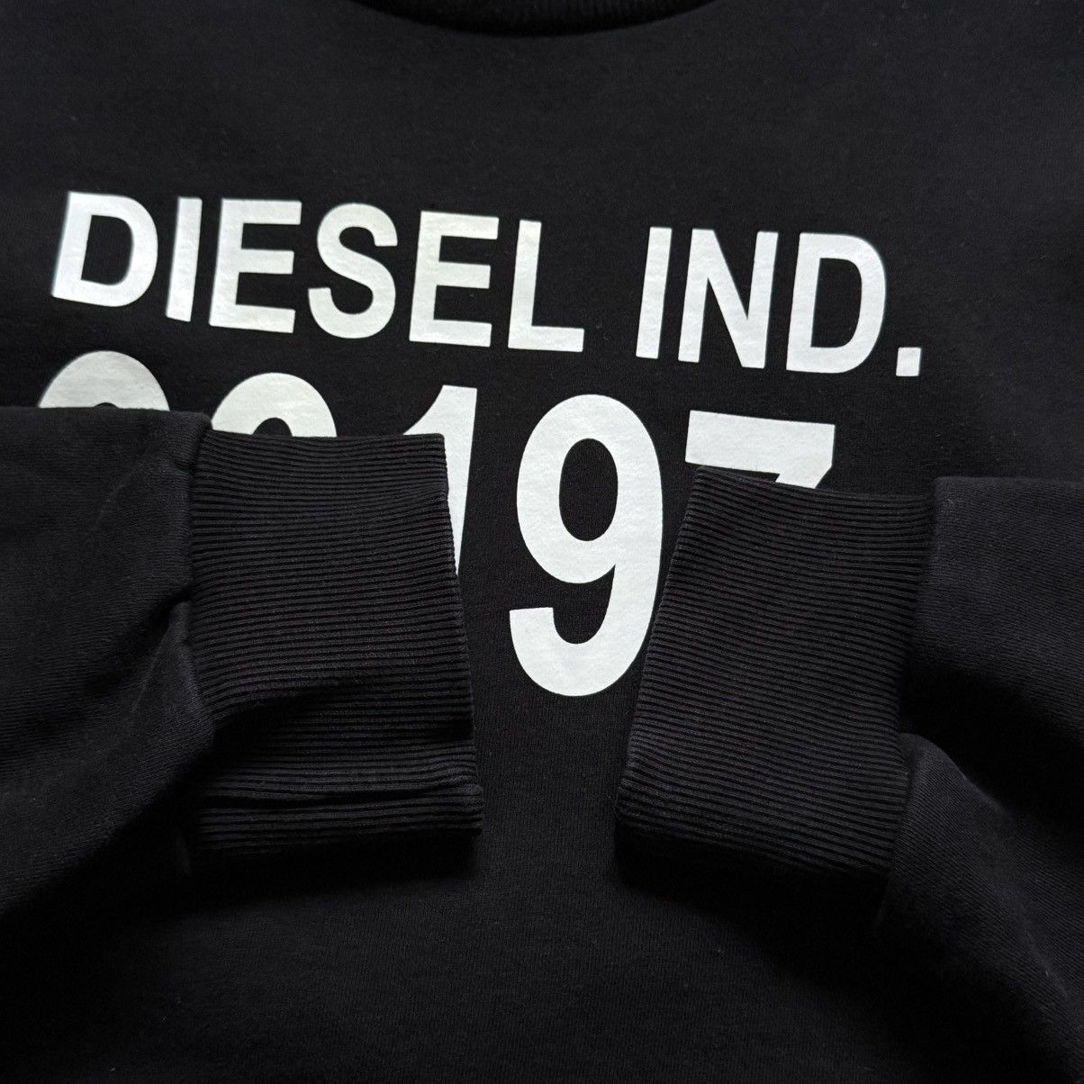 Diesel 📌 Crazy Diesel Y2K Black Sweatshirt Size US XL / EU 56 / 4 - 6 Thumbnail
