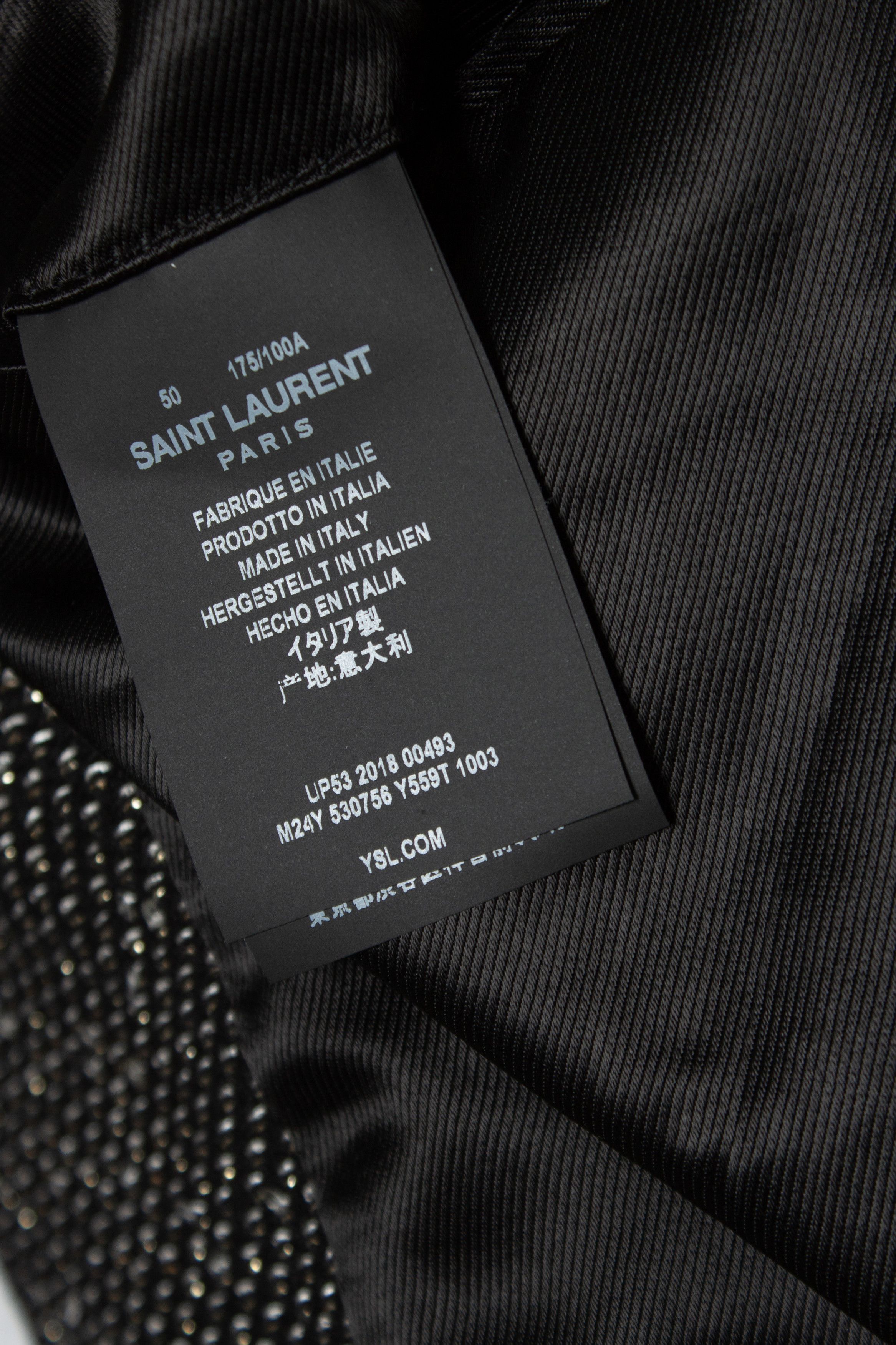 Saint Laurent Paris Saint Laurent, Long glitter sequins blazer jacket Size US L / EU 52-54 / 3 - 9 Thumbnail