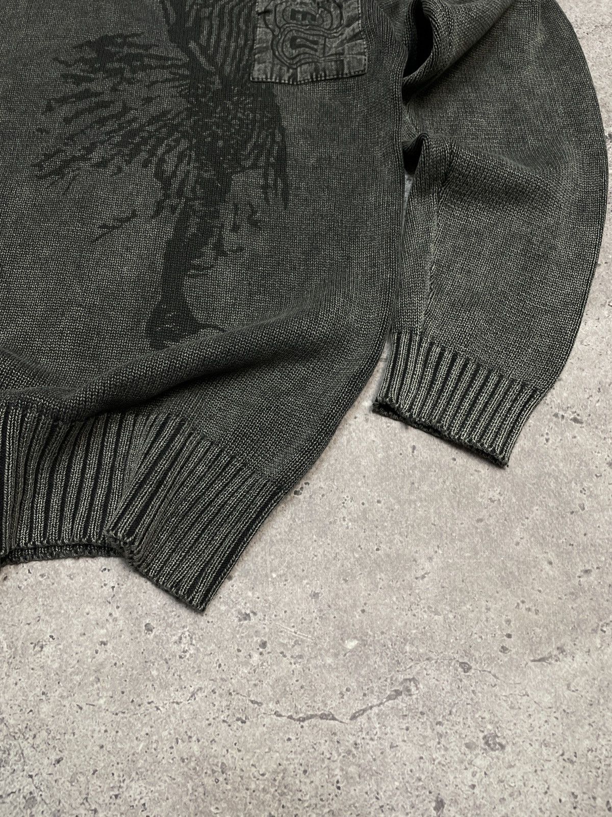 Vintage Vintage Diesel Style striped Sweater Faded Efect 00s knit Size US XL / EU 56 / 4 - 7 Thumbnail