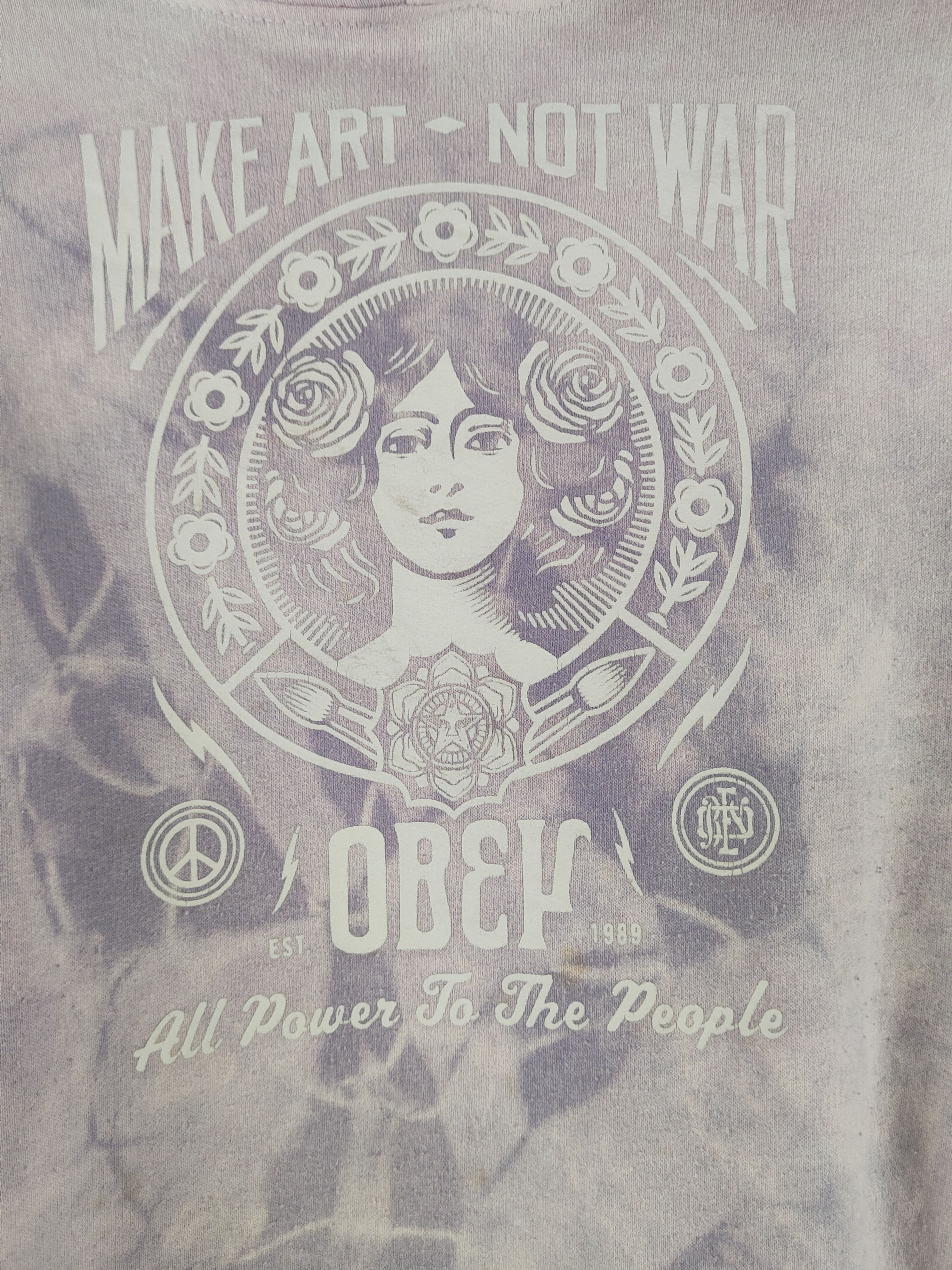 Obey DL Obey Worldwide acidwash Hoodie Sweatshirts #S2906 Size M / US 6-8 / IT 42-44 - 3 Thumbnail