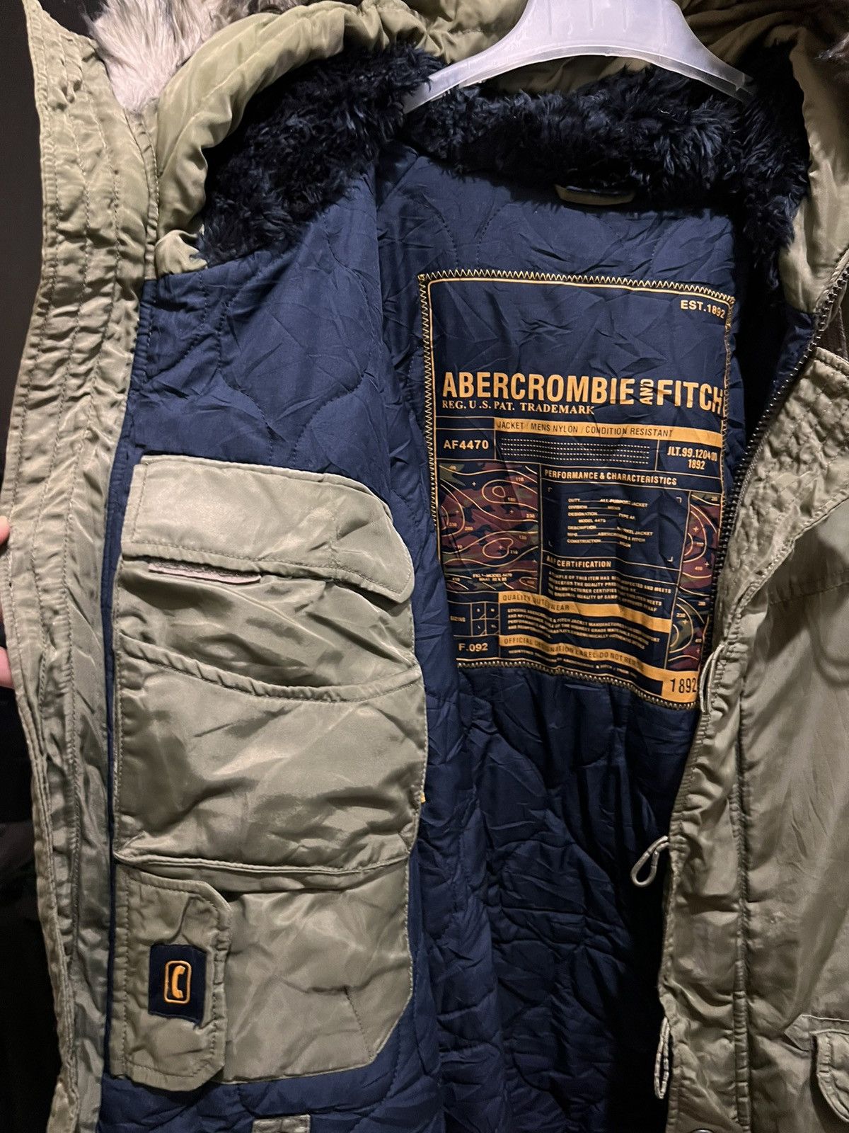 Abercrombie & Fitch Vintage Abercrombie And Fitch N2B Fur Padded Parka Size US L / EU 52-54 / 3 - 5 Thumbnail