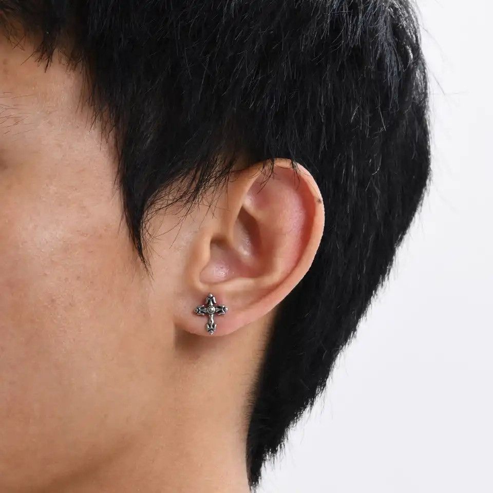 Jewelry × Vintage Gothic Cross Earrings Size ONE SIZE - 2 Thumbnail