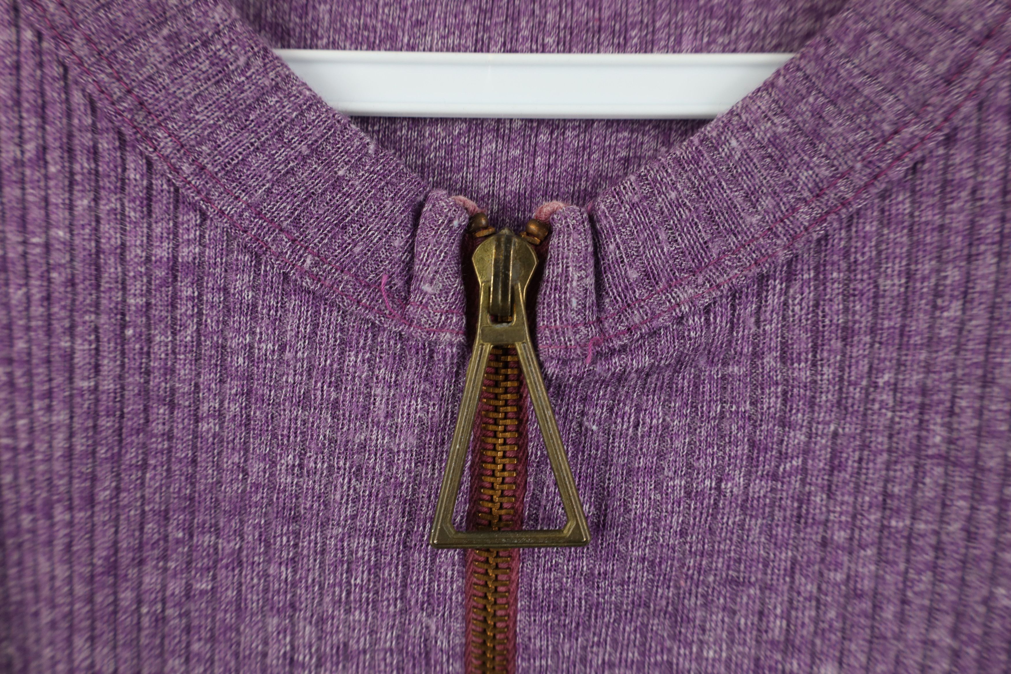 Vintage Vintage 60s Streetwear Ribbed Knit Lightweight Zip Sweater Size XL / US 12-14 / IT 48-50 - 5 Thumbnail